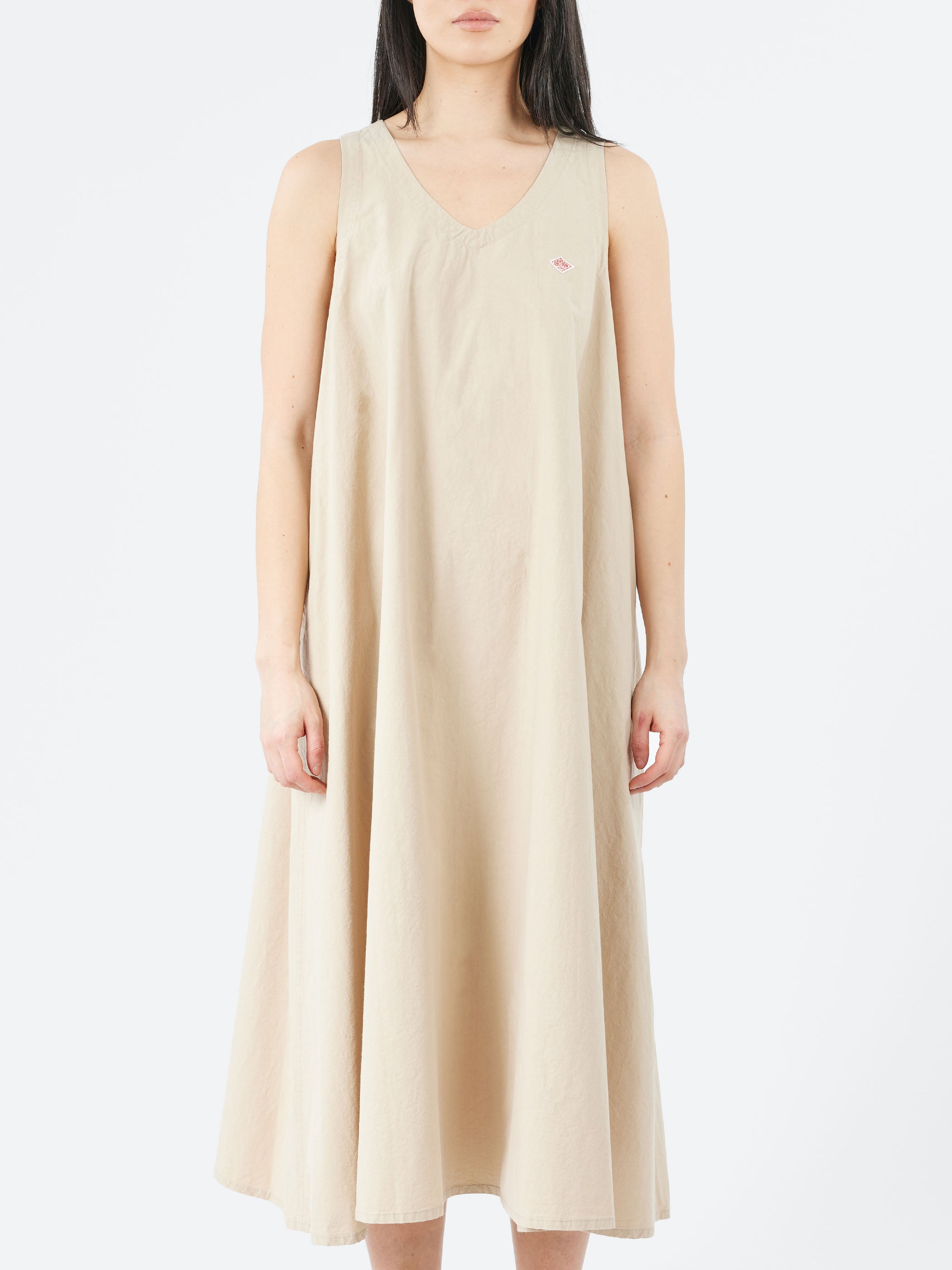 High Count Cotton V Neck Dress