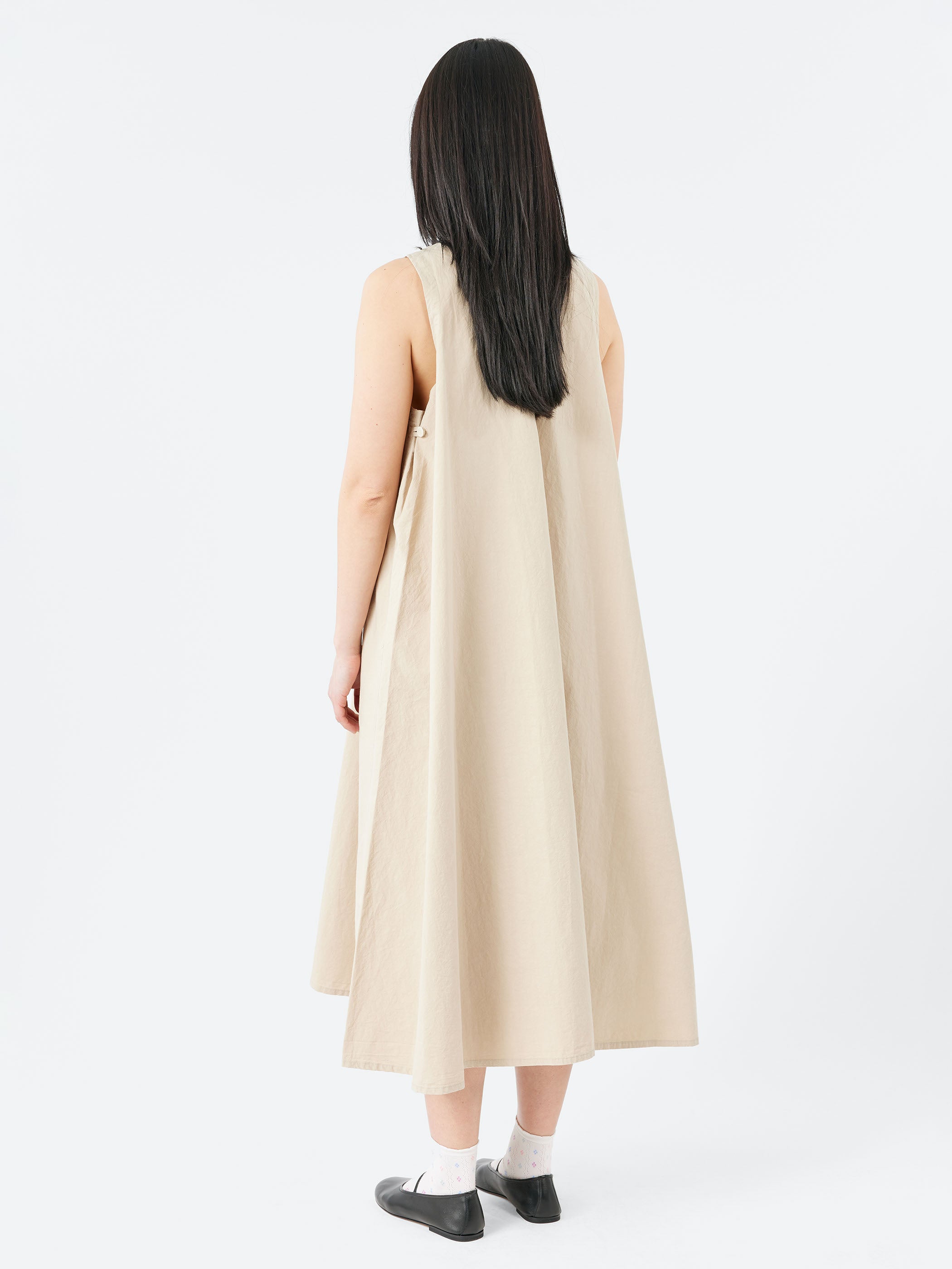 High Count Cotton V Neck Dress