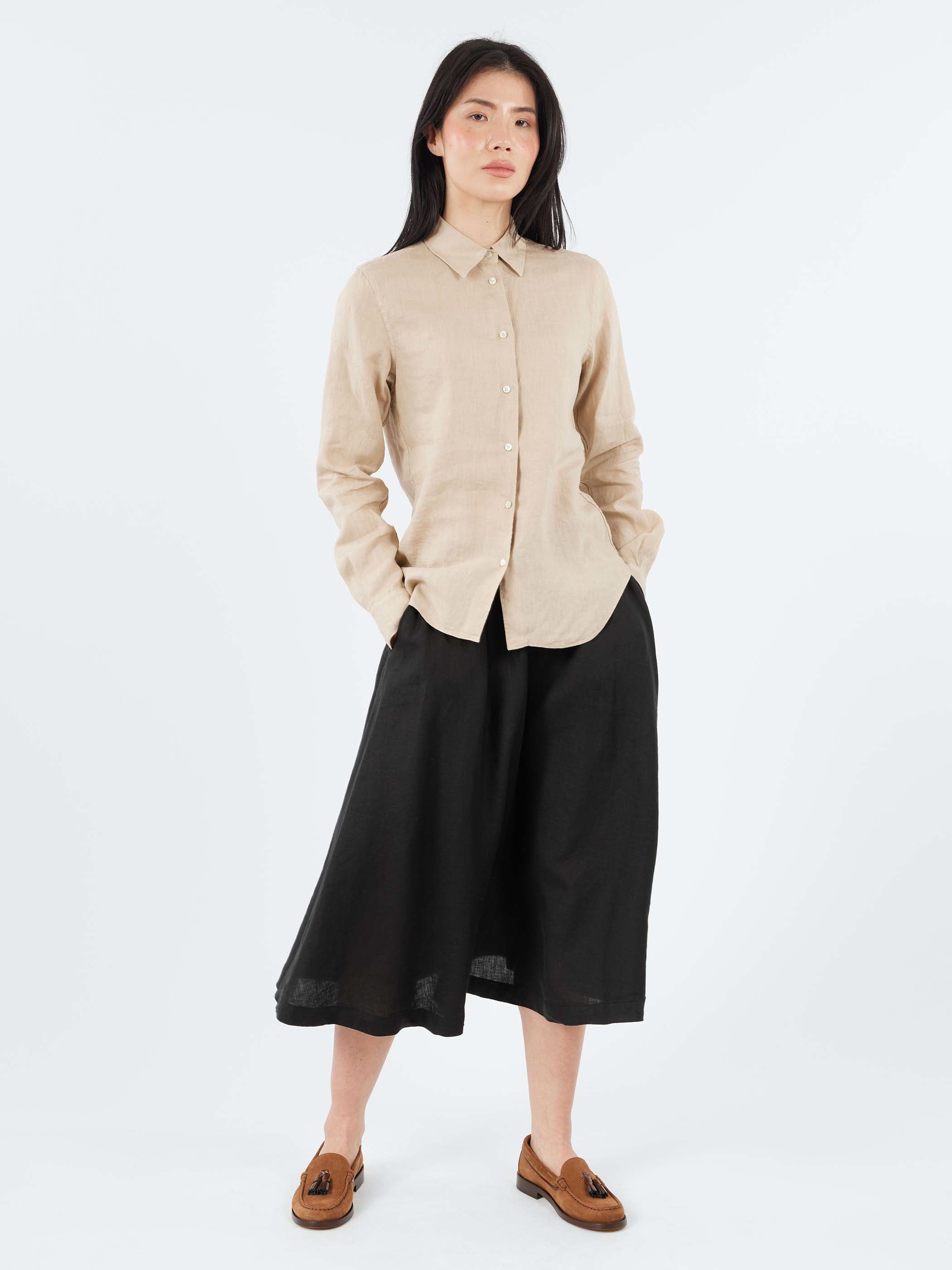 Garment Dyed Linen Shirt
