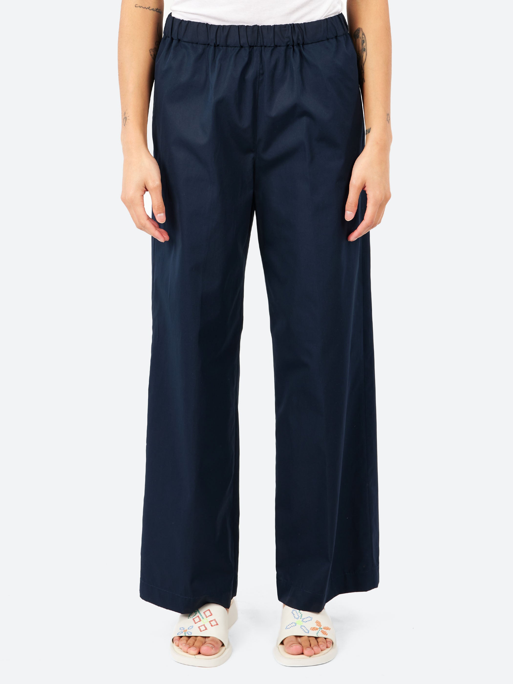 Cotton Poplin Pants