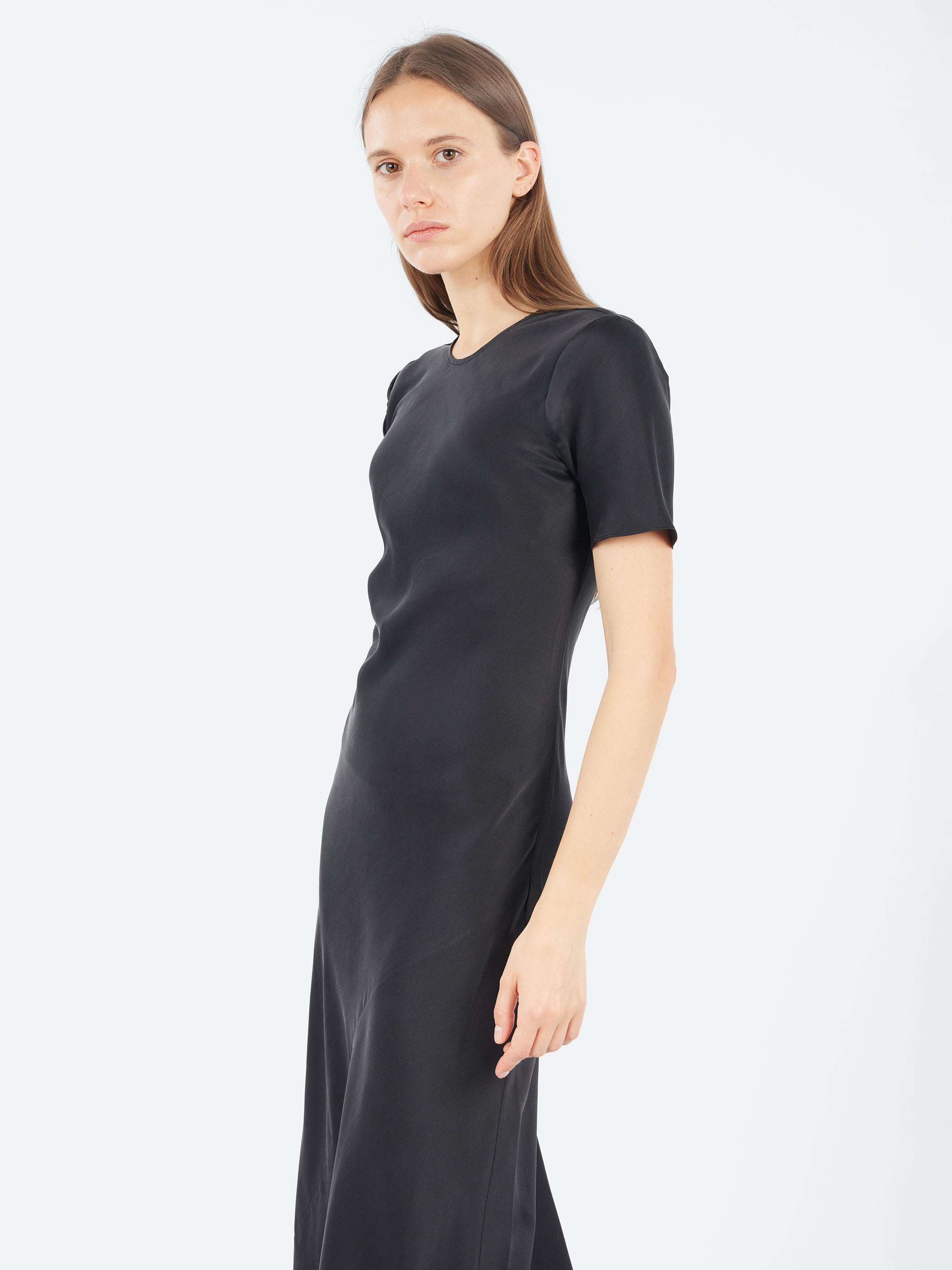 Short Sleeve Bias Dress