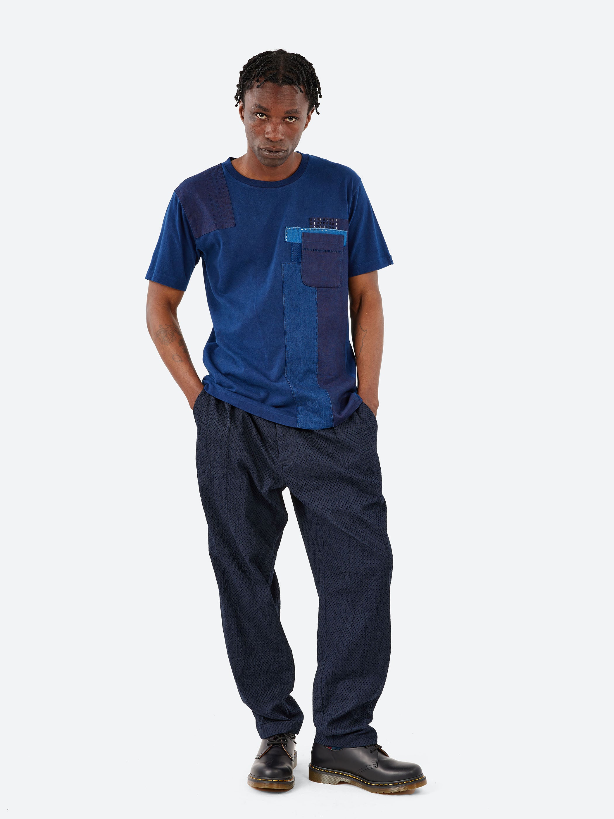 Meyer Lace Tucked Straight Pants