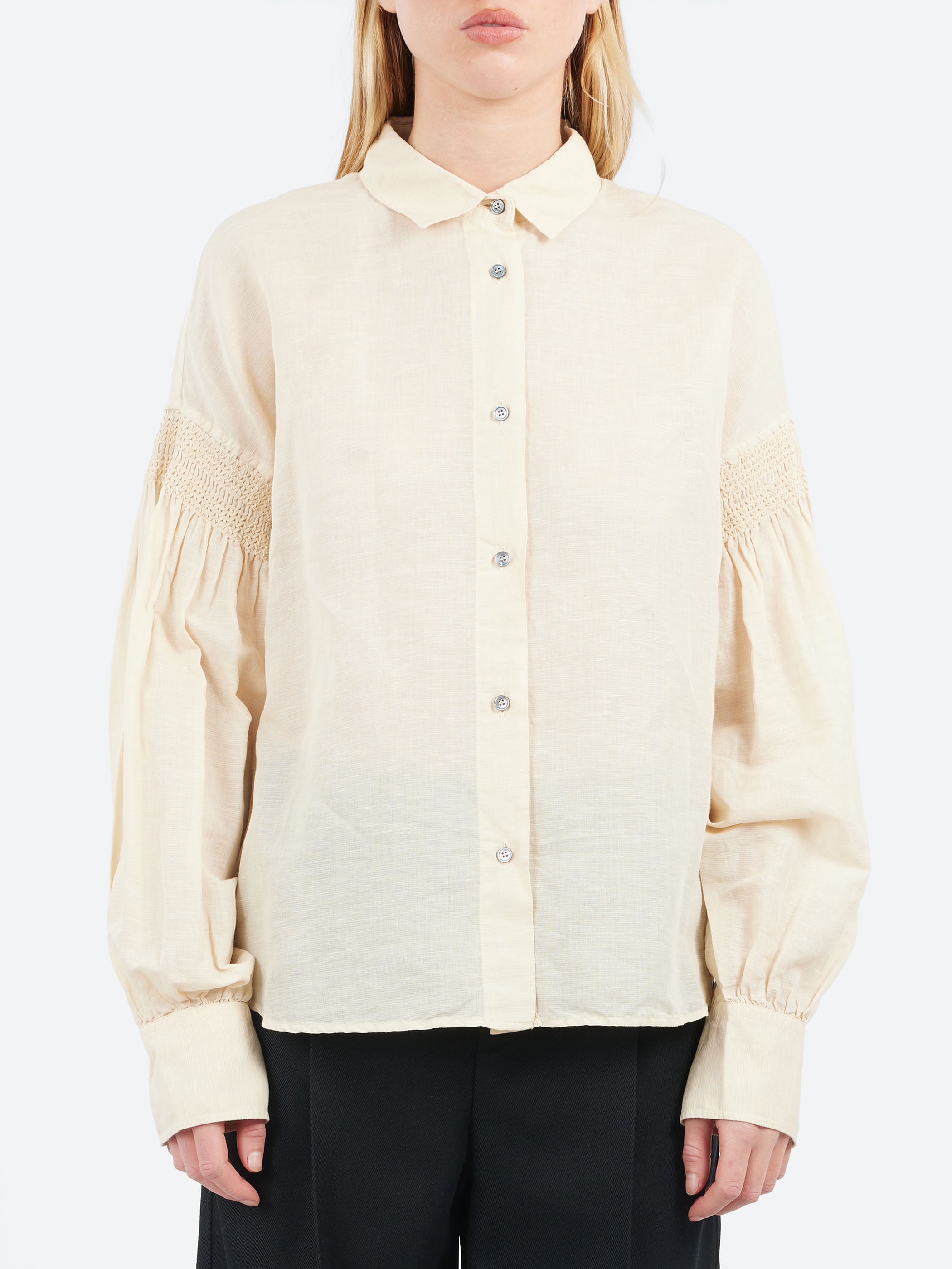 Embroidered Poplin Shirt