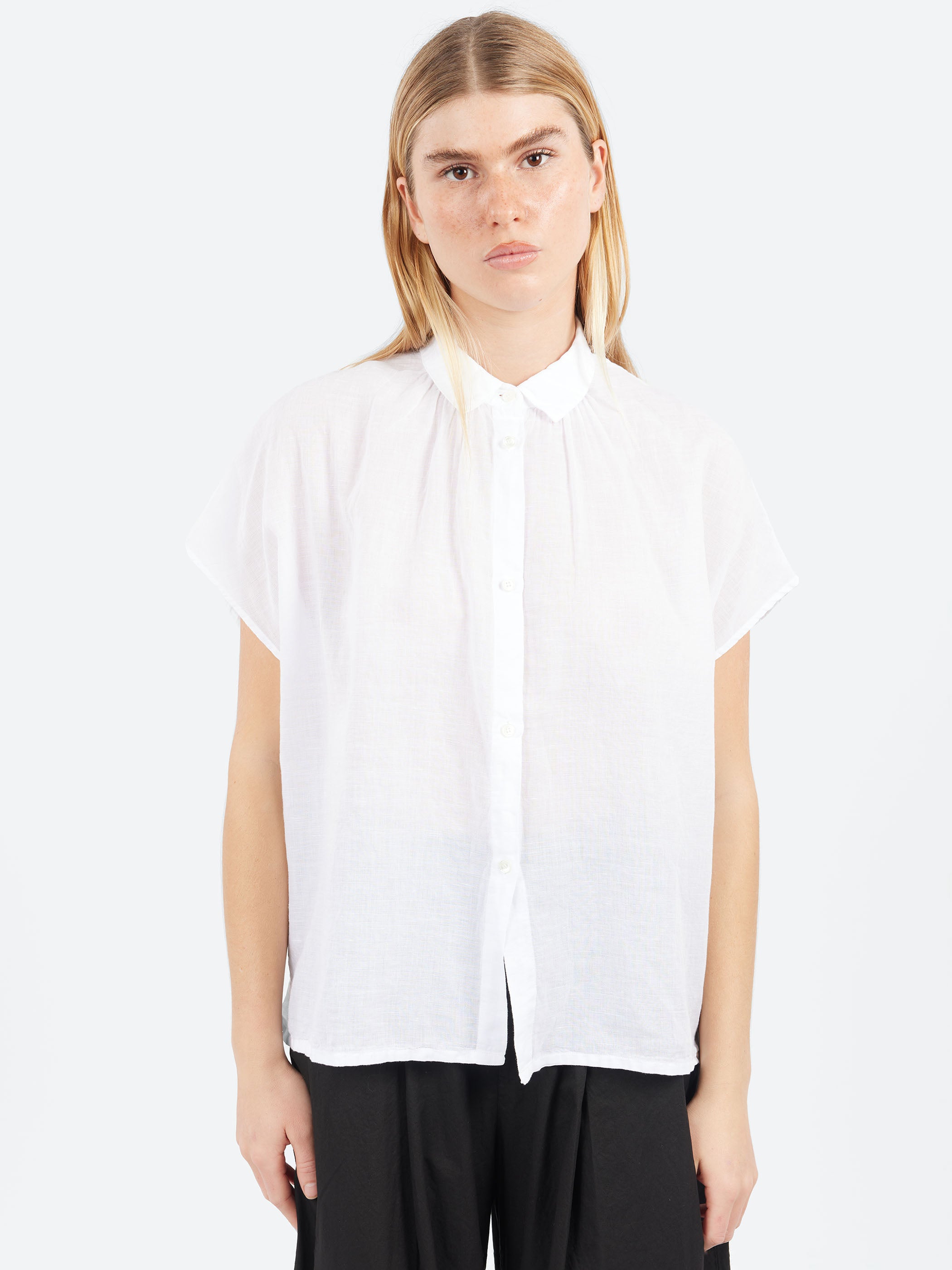 Short Sleeve Button-Up