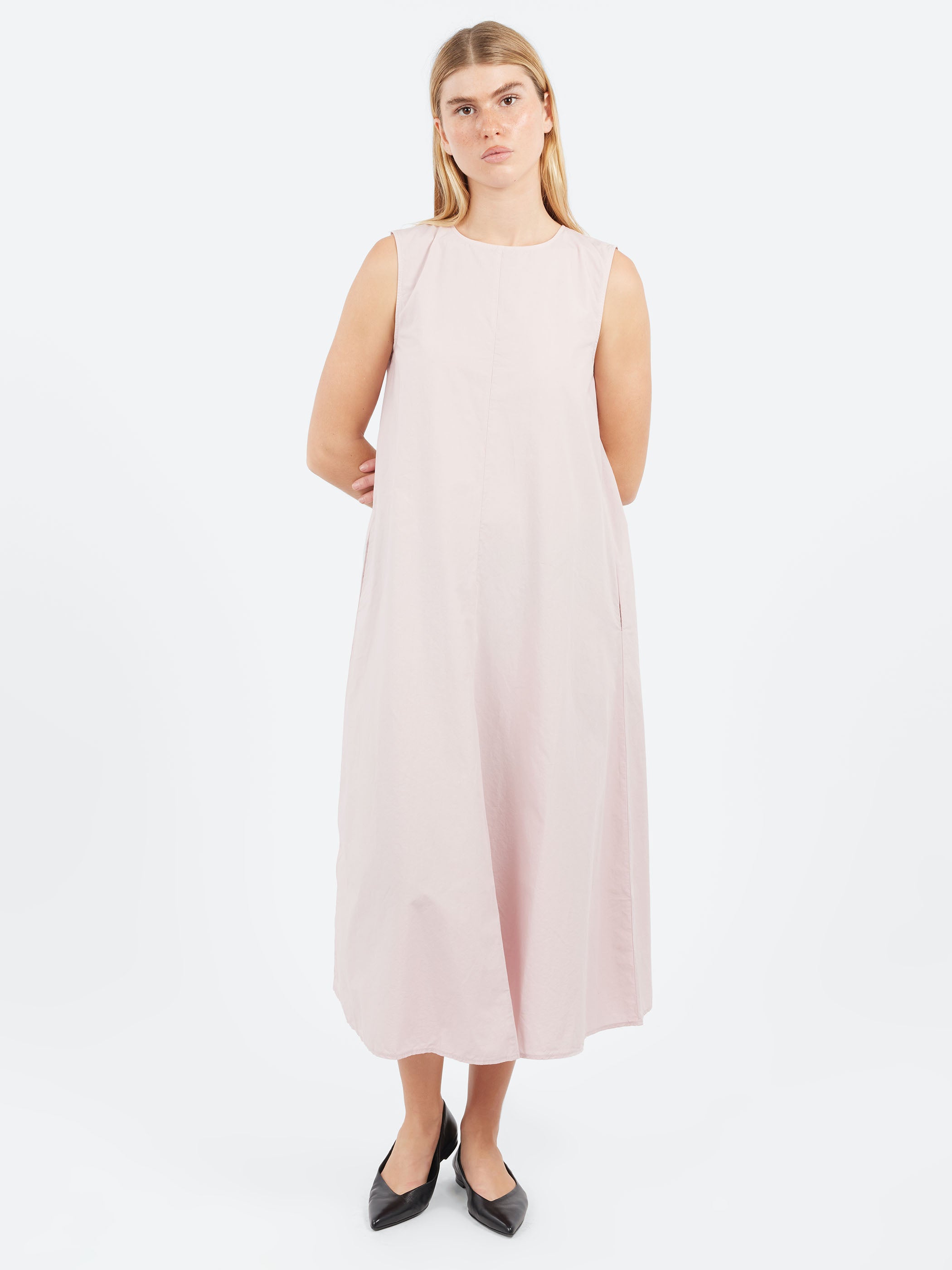 Sleeveless Poplin Dress