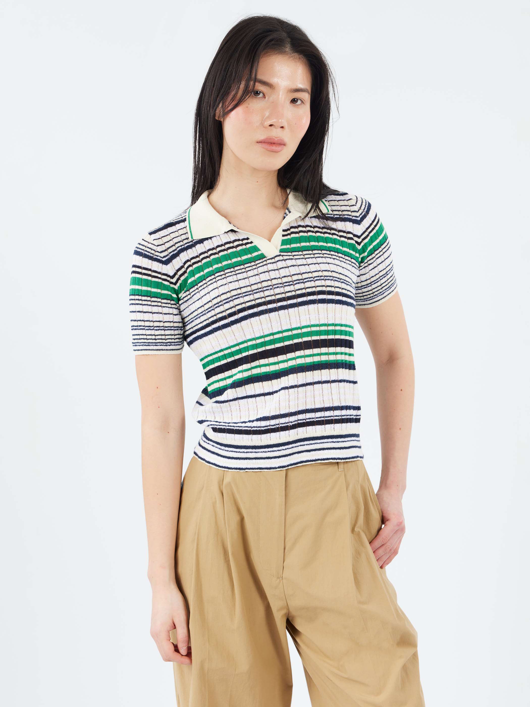 Multi-Striped Polo