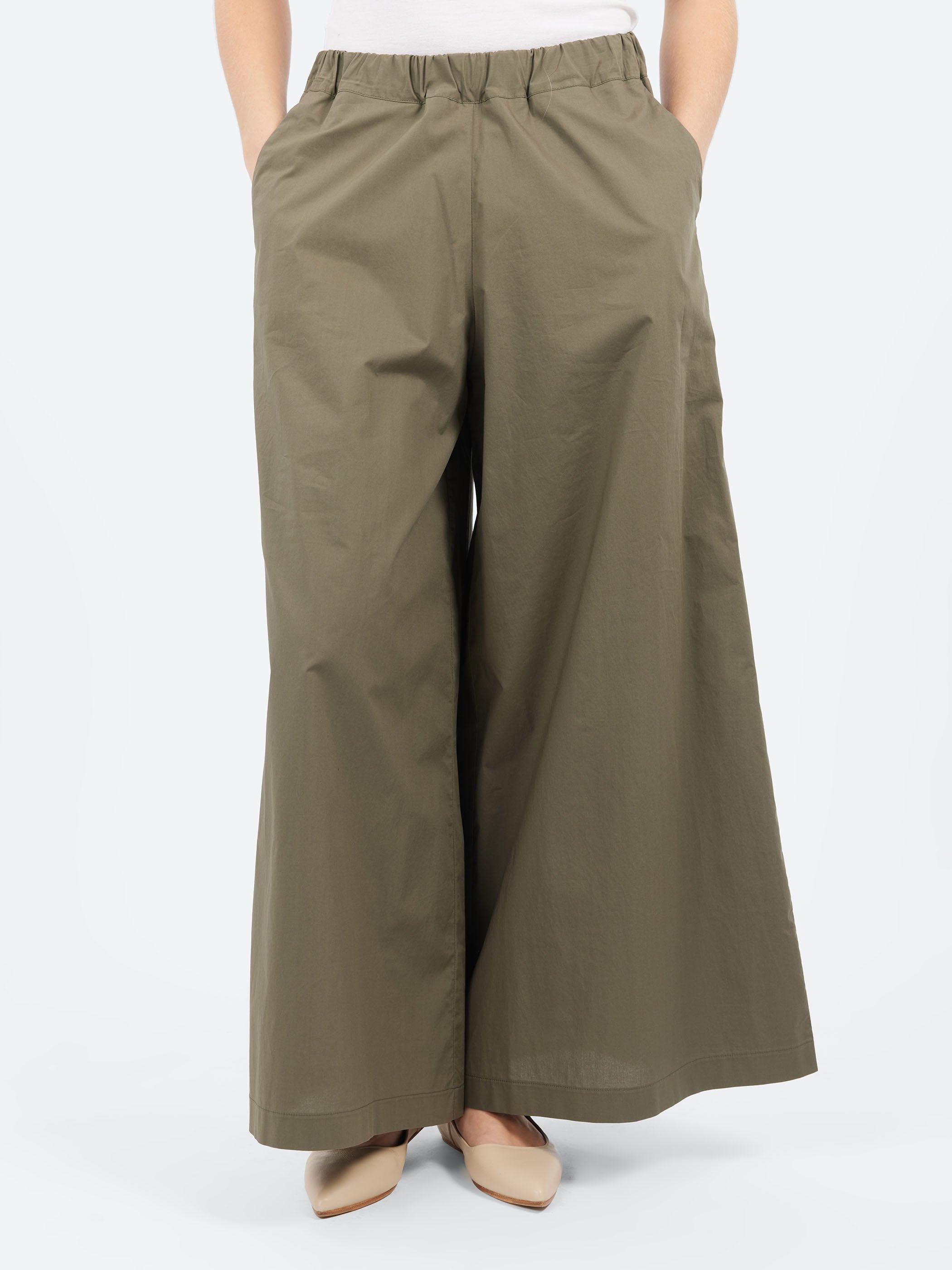 Wide Cropped Trousers