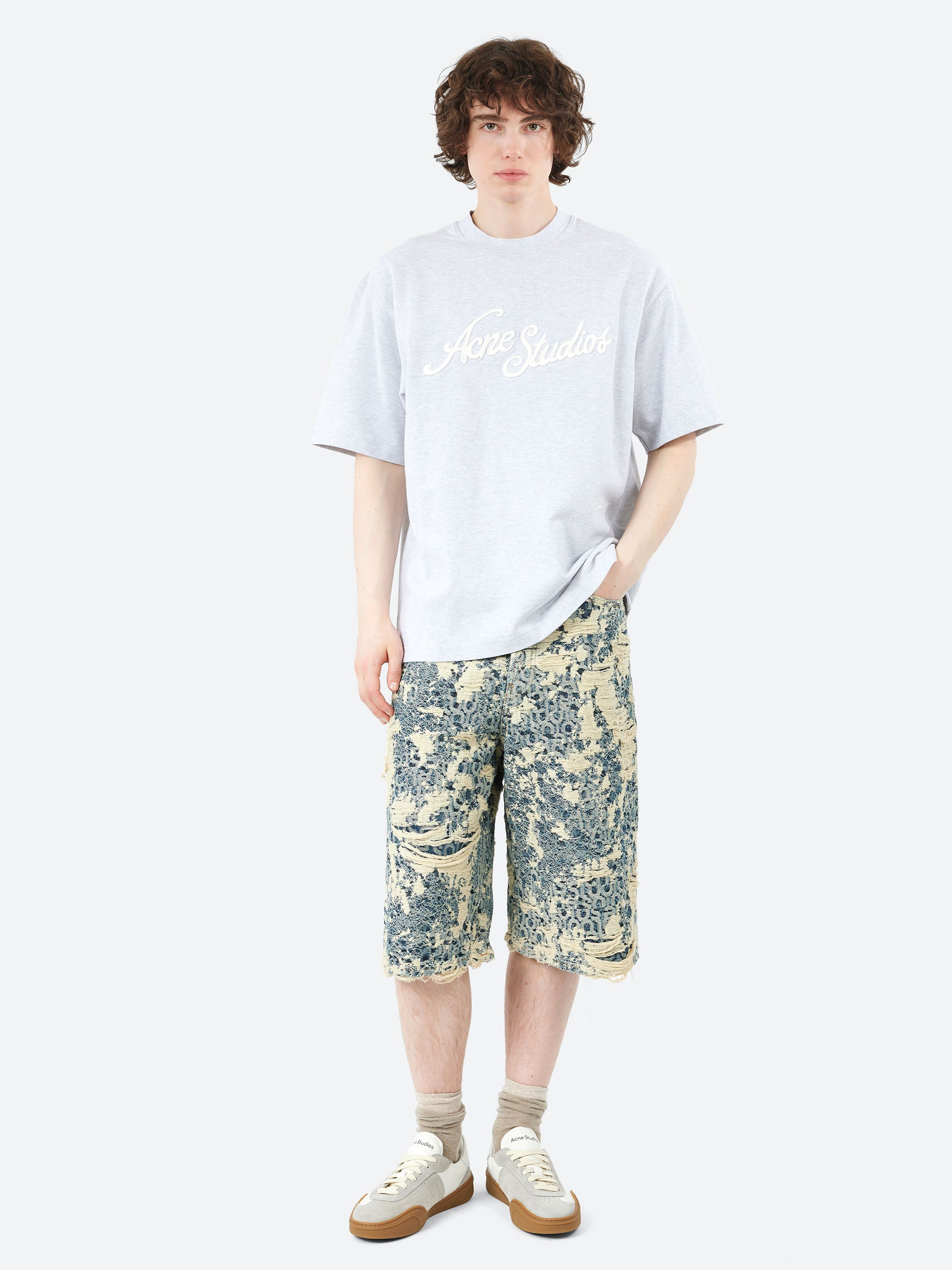 Loose Fit Denim Short