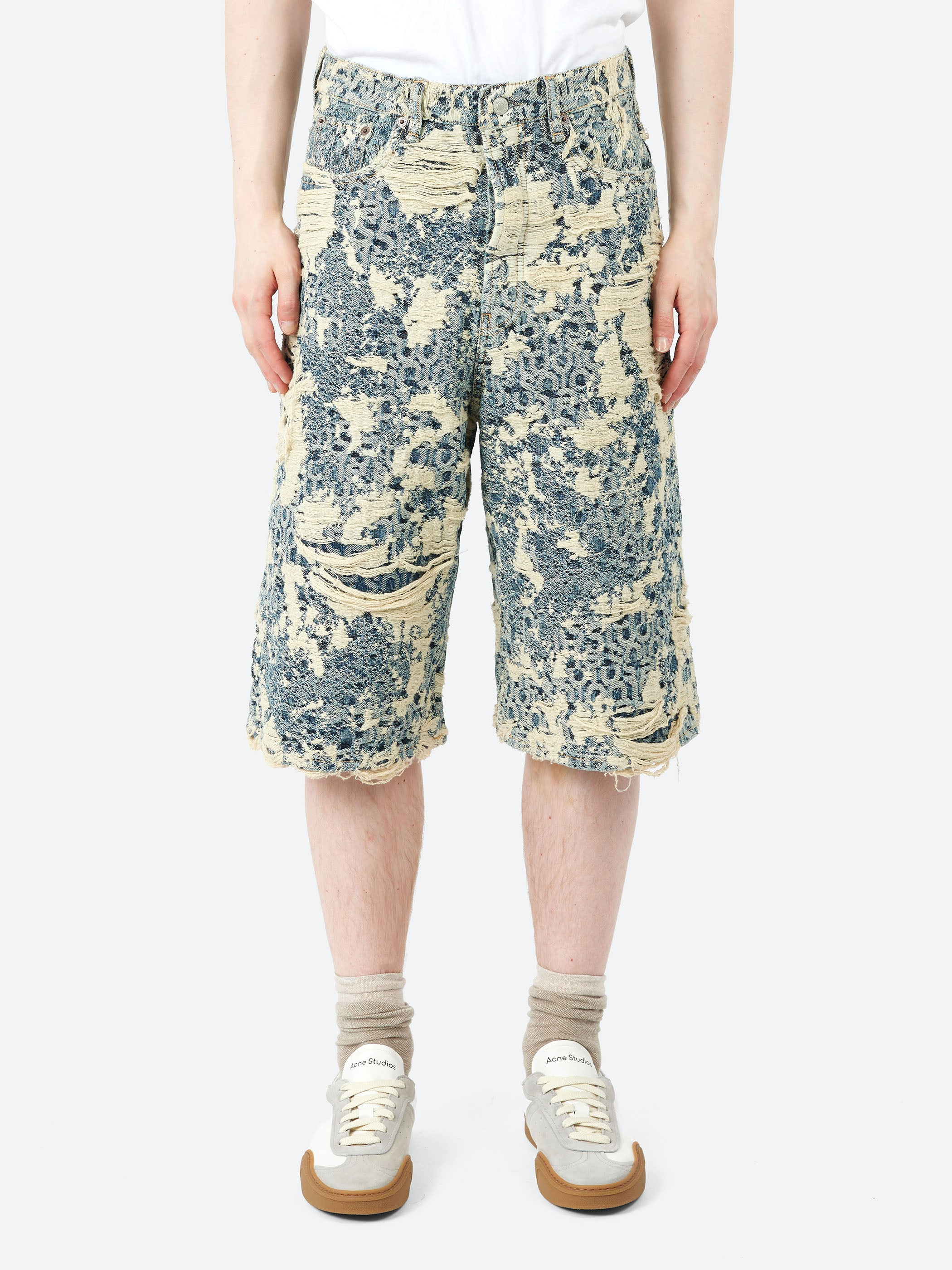 Loose Fit Denim Short