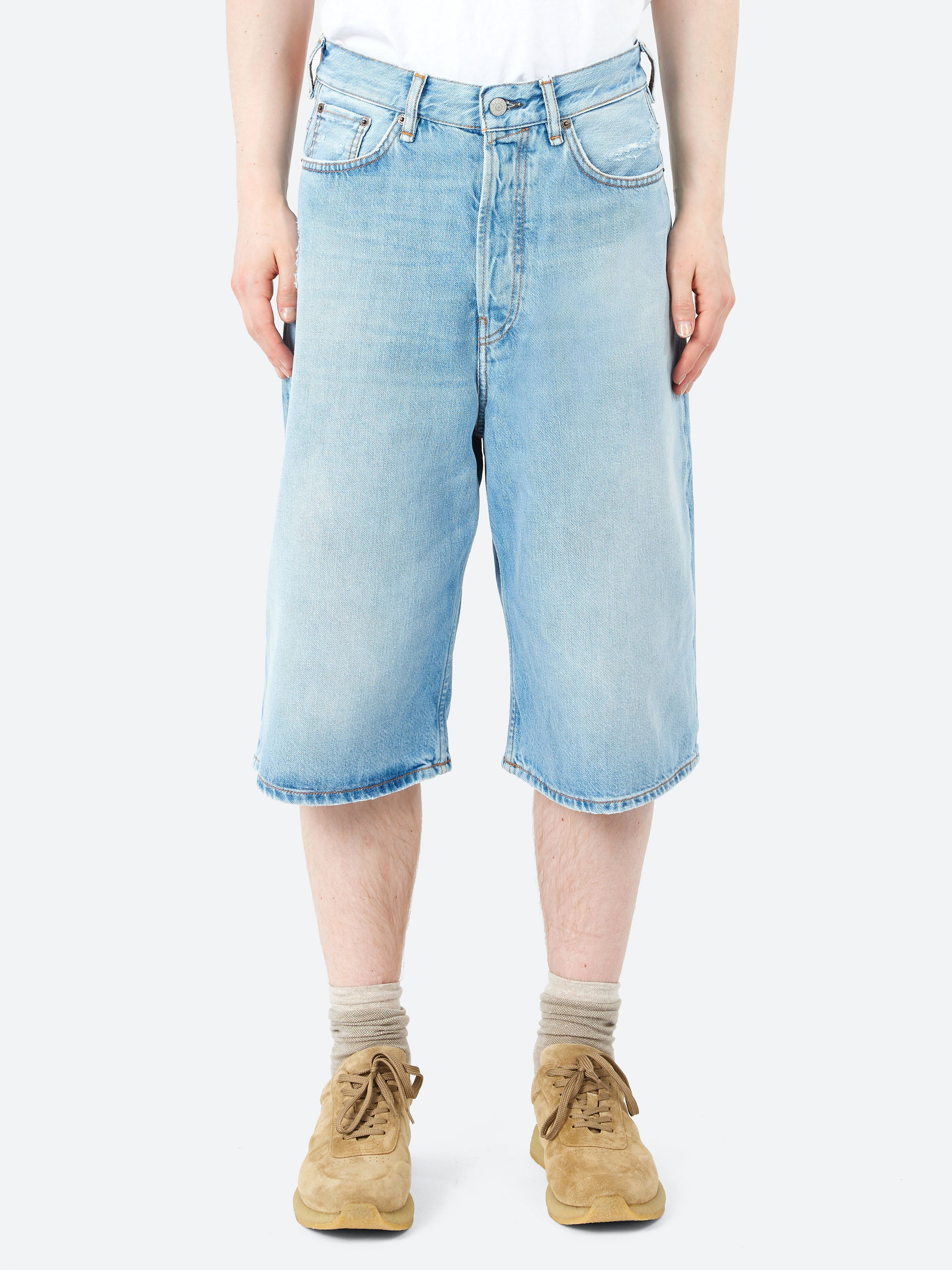 Loose Fit Denim Shorts