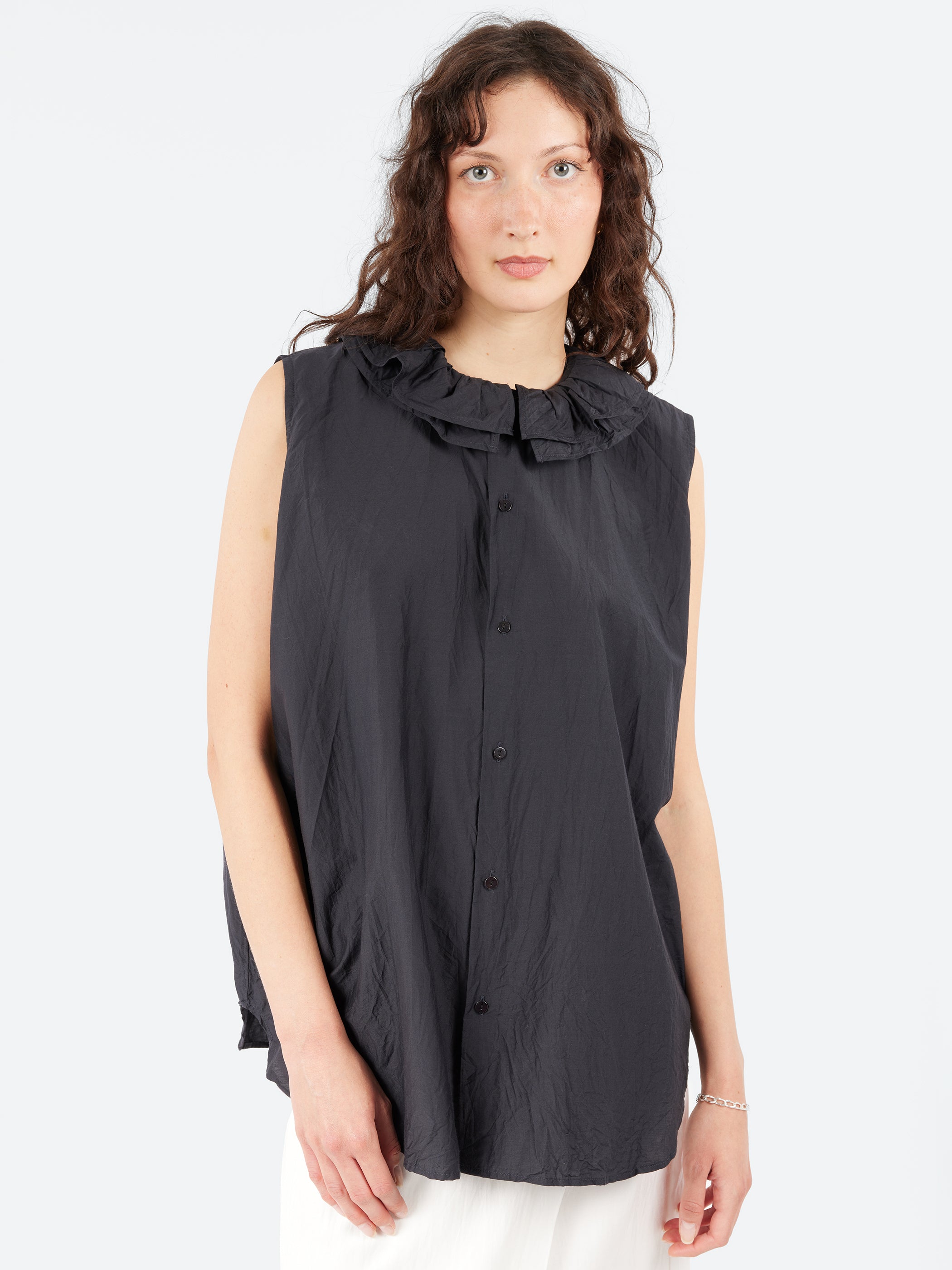 Ruffle Collar Shirt