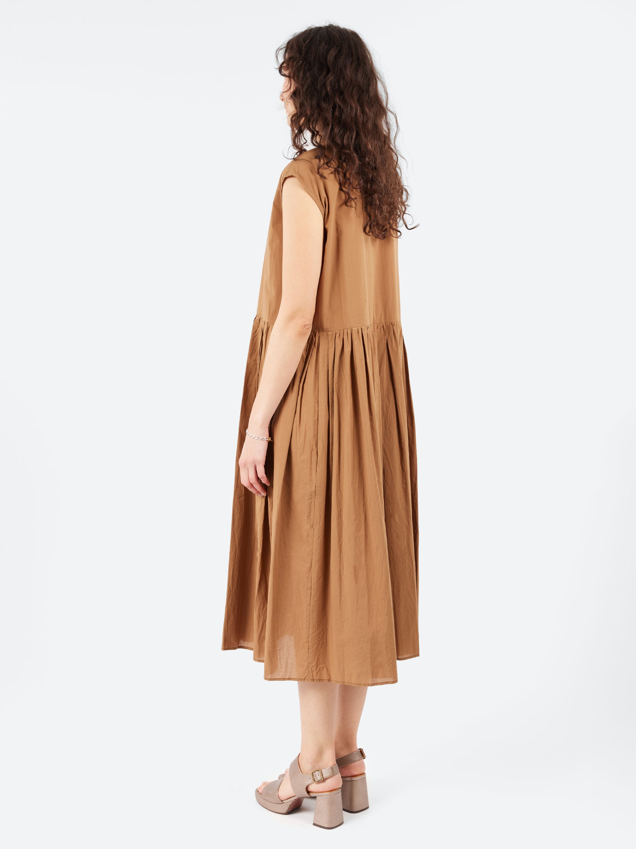 Pleated Shirt Dress