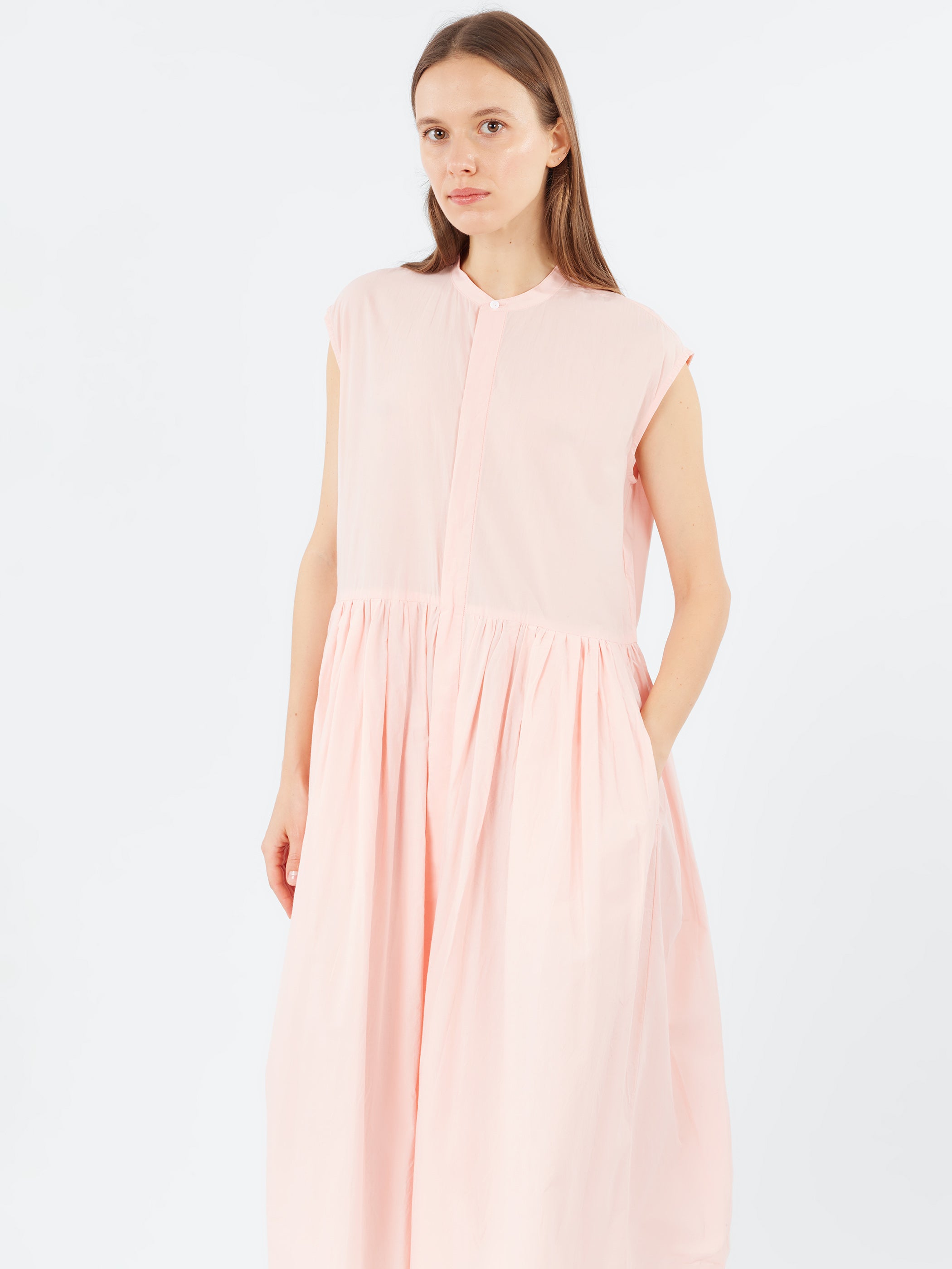 Pleated Shirt Dress