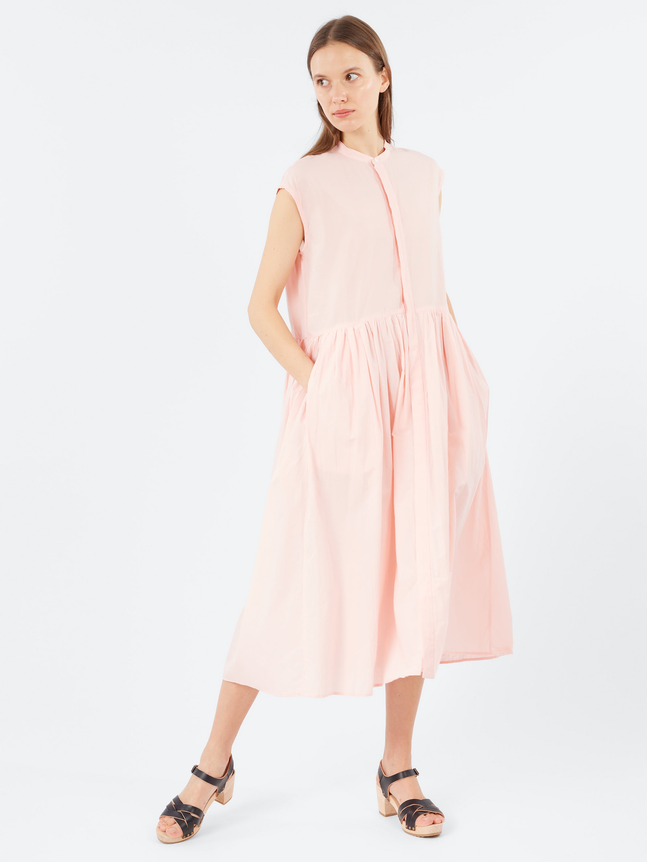Pleated Shirt Dress