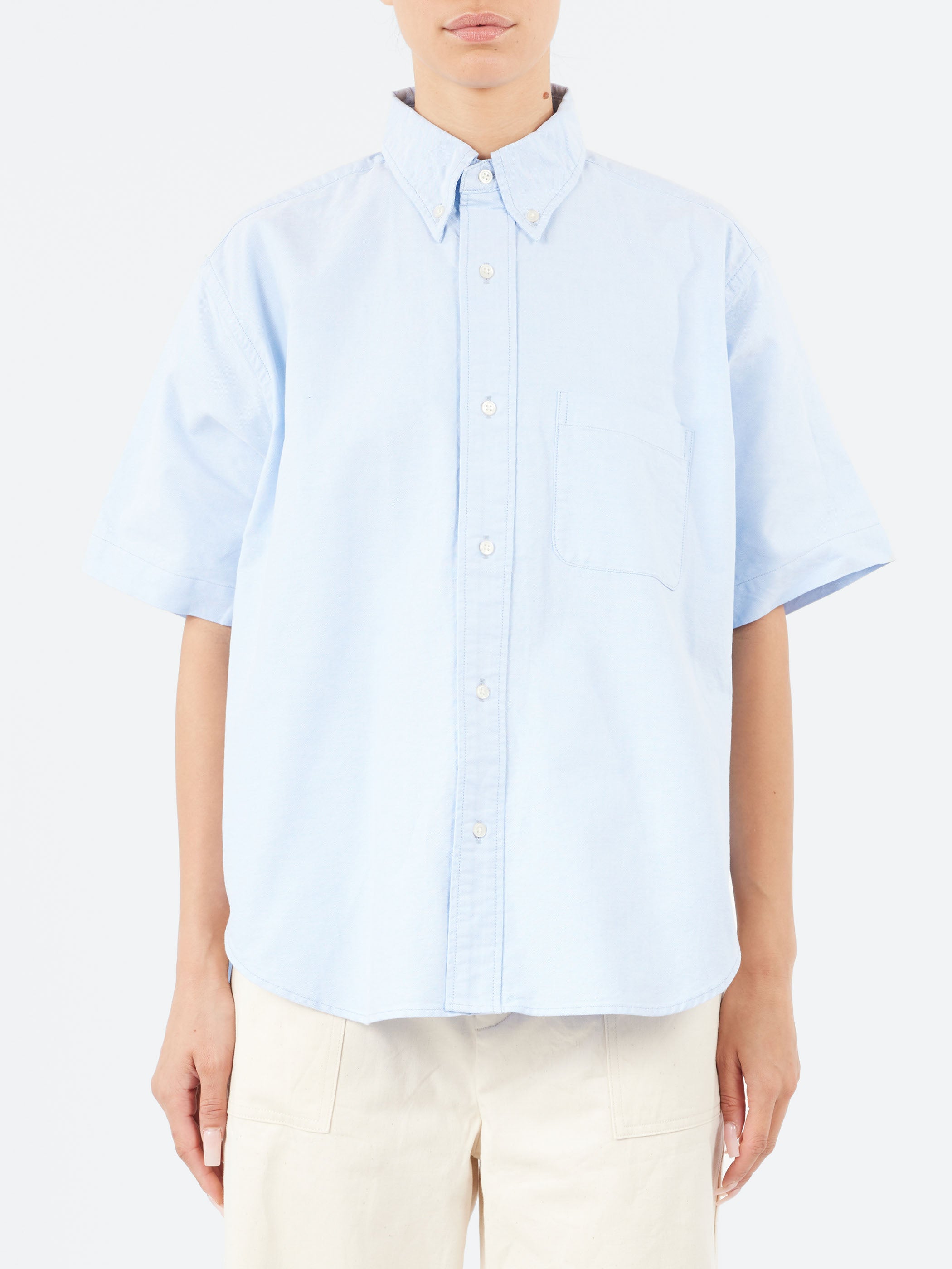 Short Sleeve Button Down Big Shirt