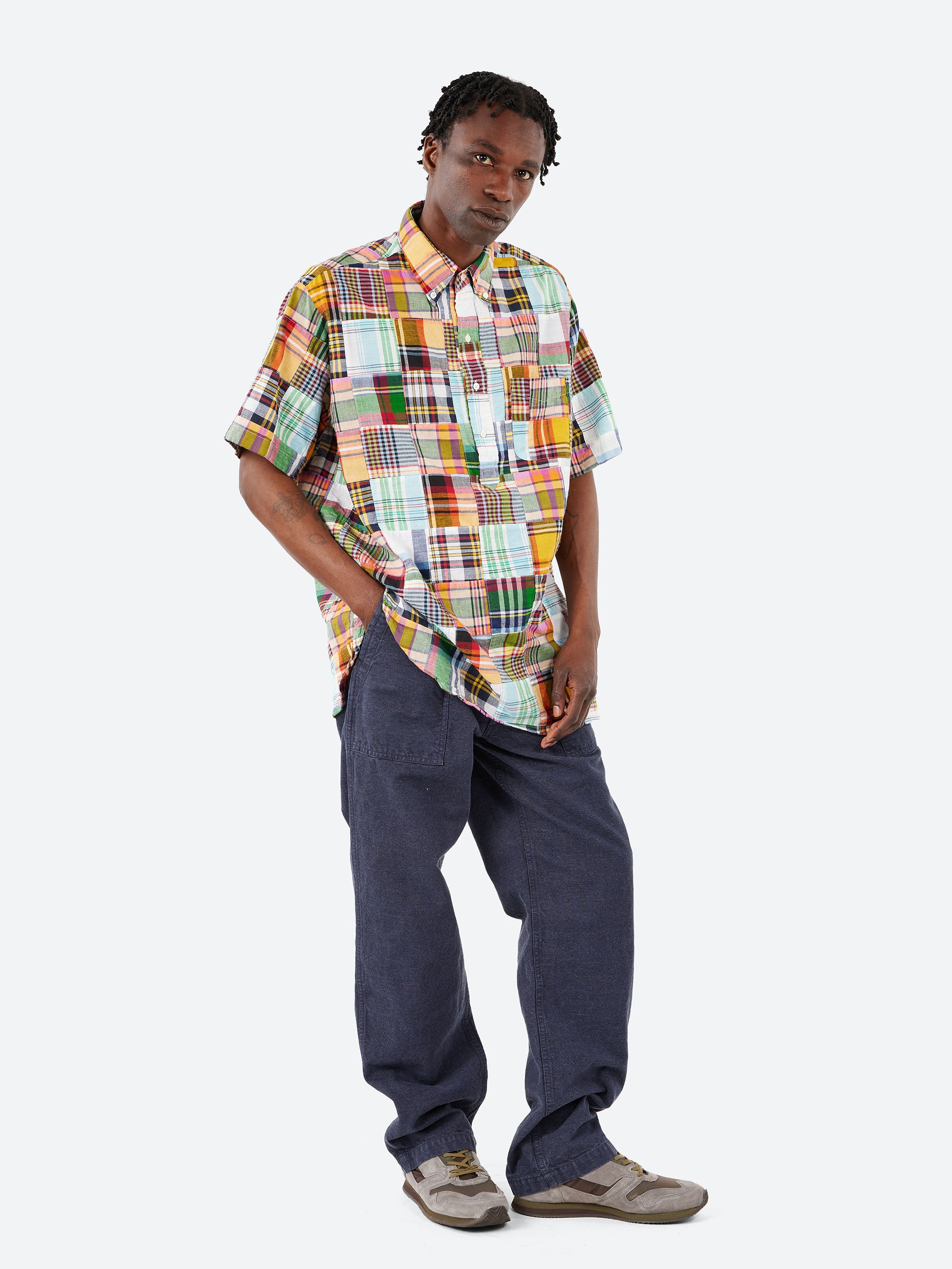 BD Pullover Classic-Fit Patchwork Madras