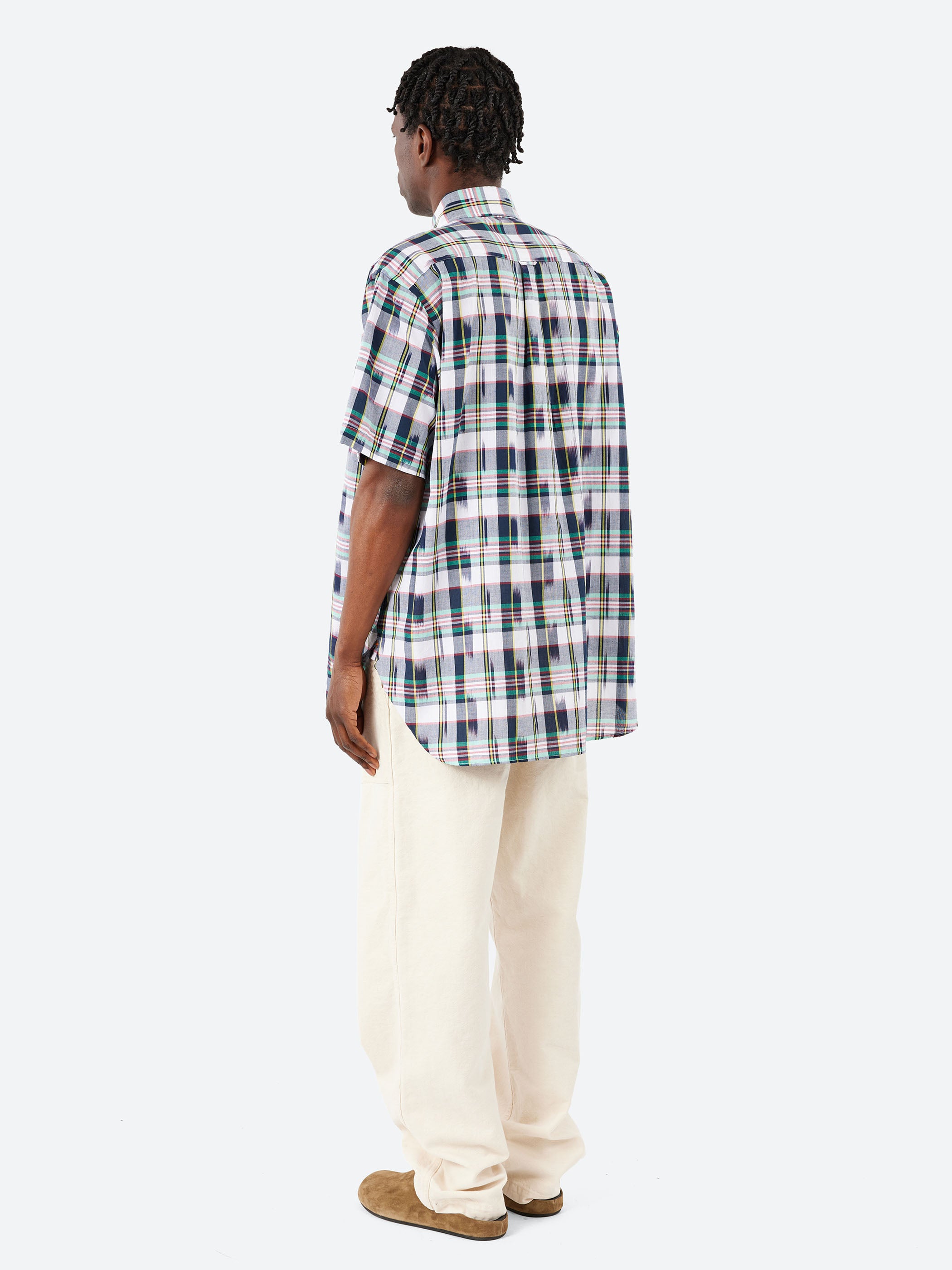 Classic Fit Ikat Madras Pullover Shirt