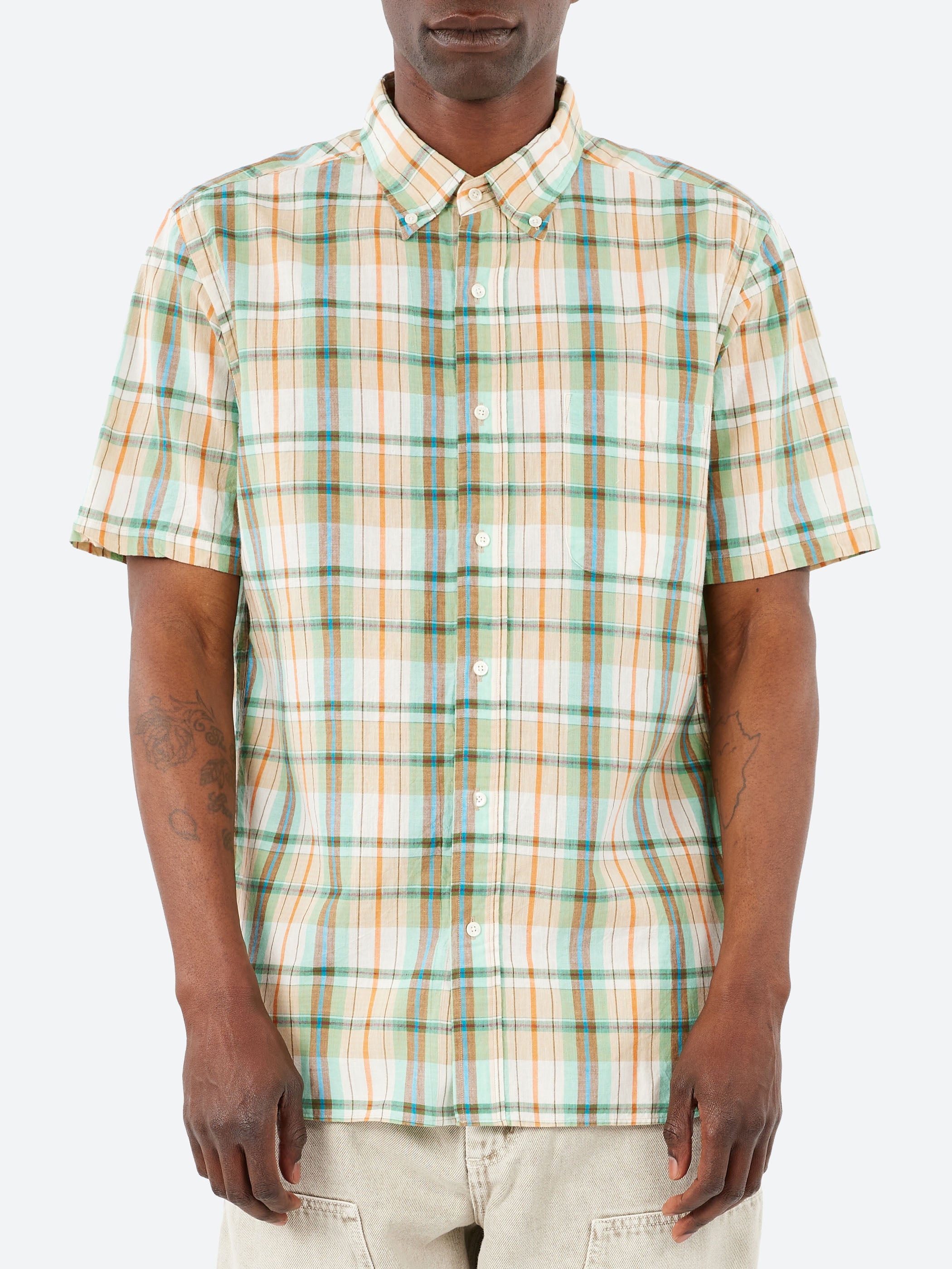 Madras Button Down Shirt