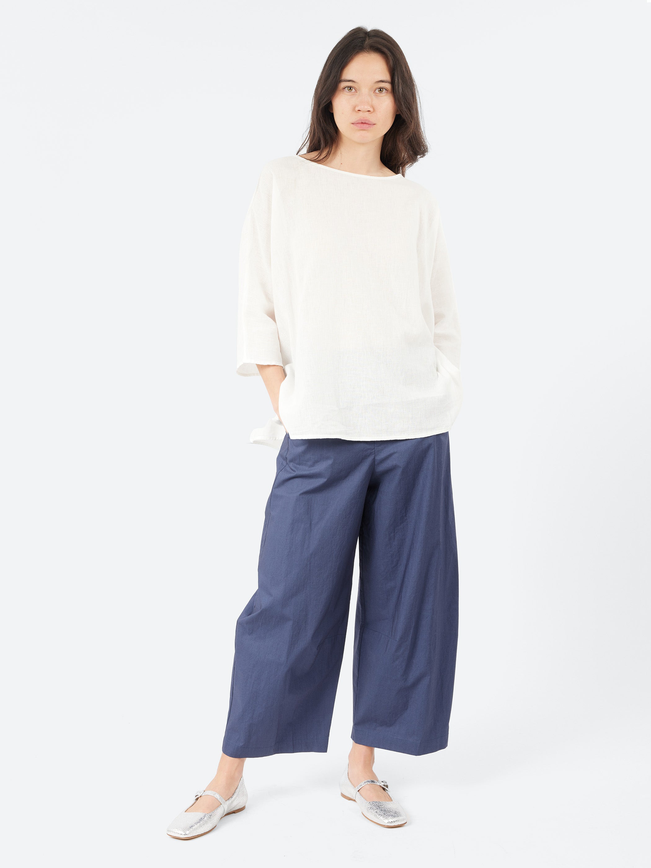 3/4 Sleeves Wide Shirt