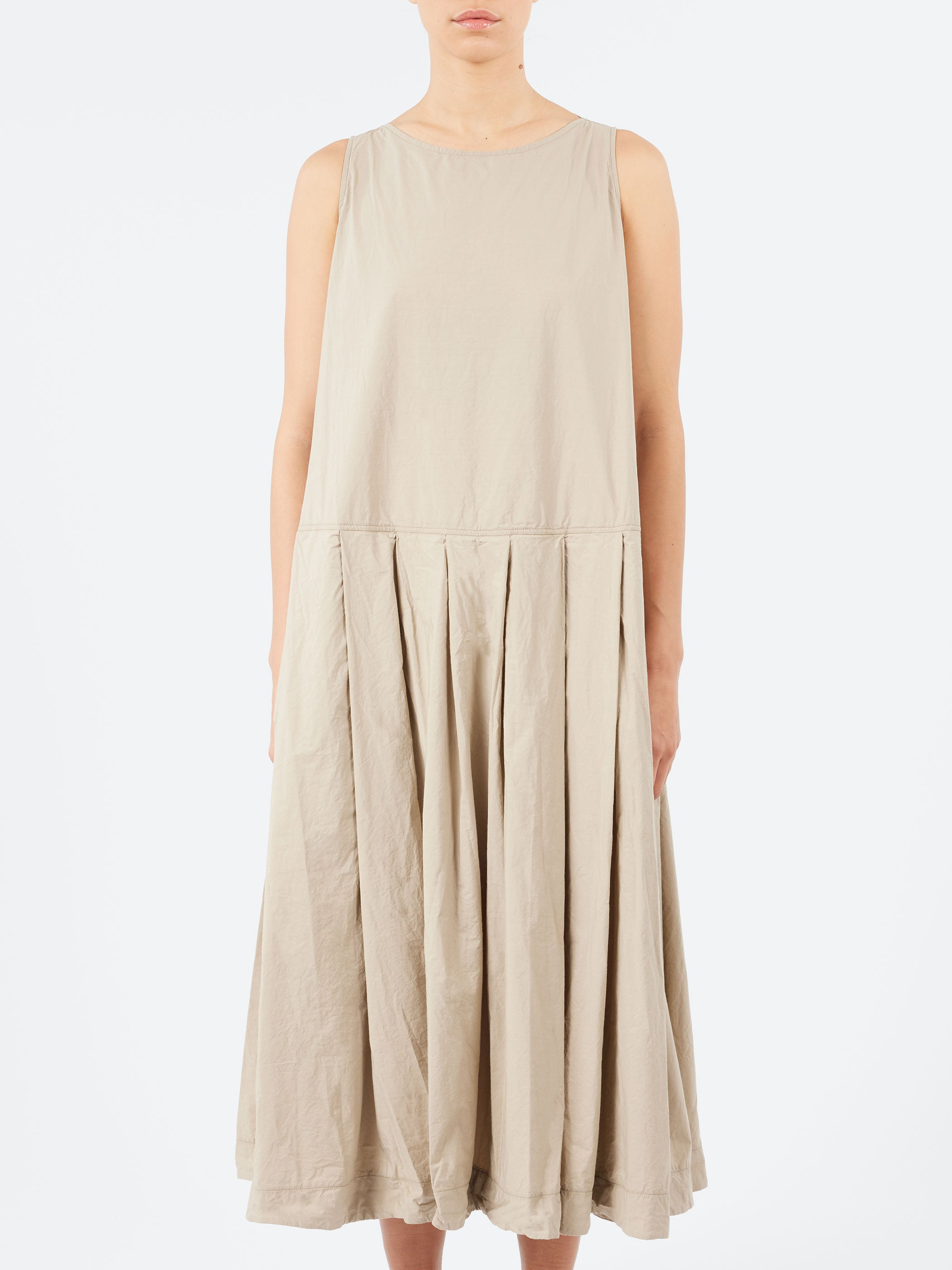 Pleated Sleeveless Dress TC