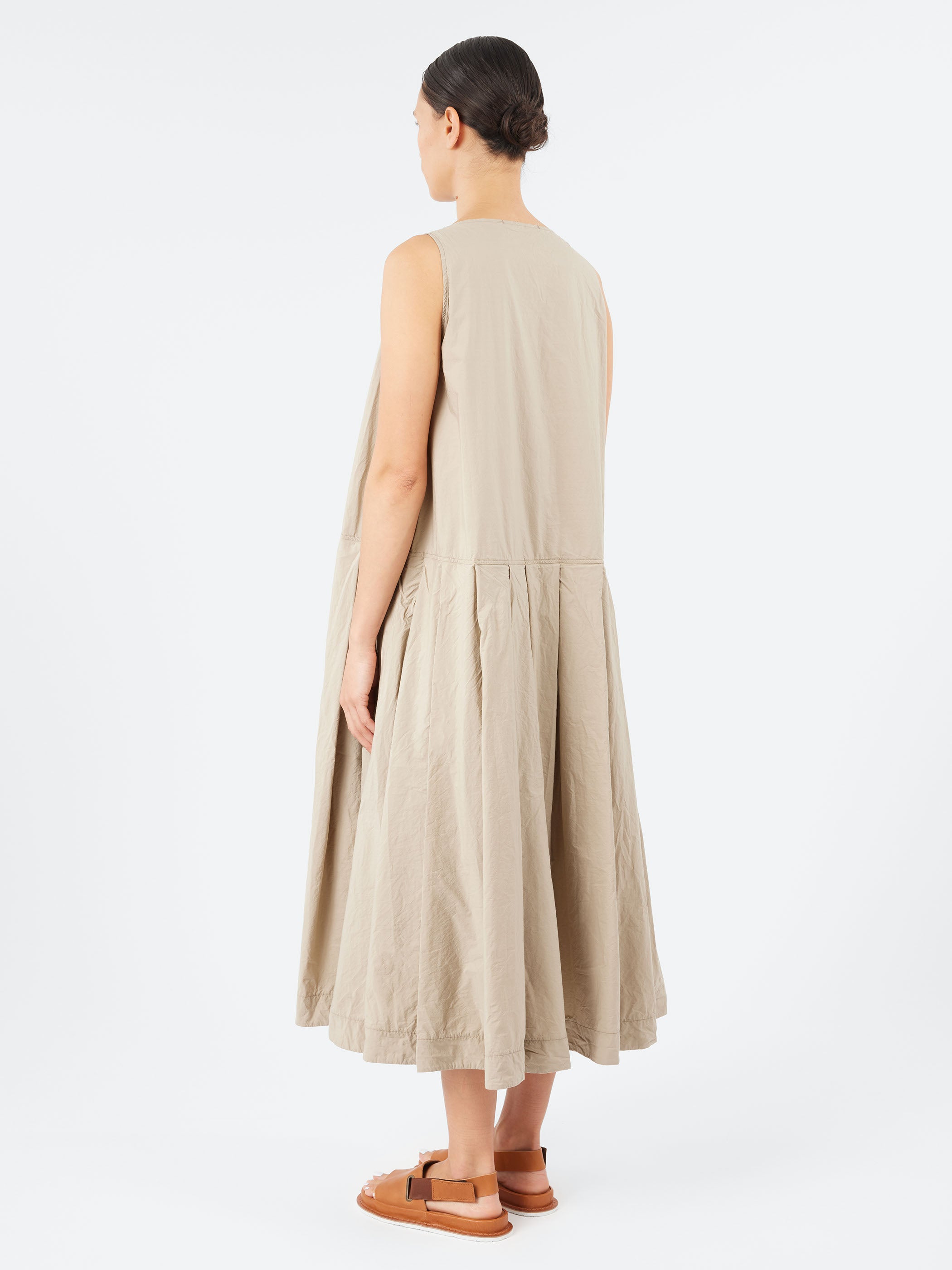 Pleated Sleeveless Dress TC