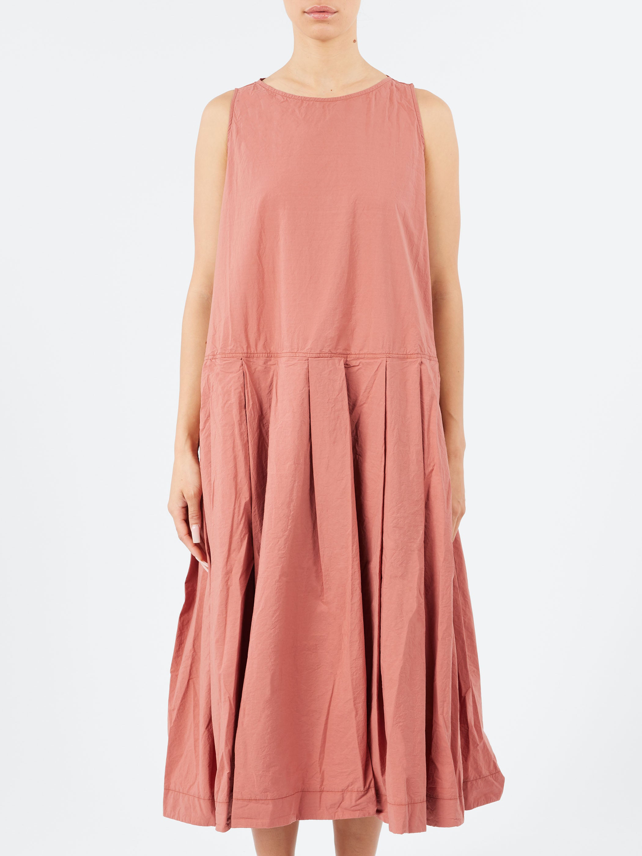 Pleated Sleeveless Dress TC