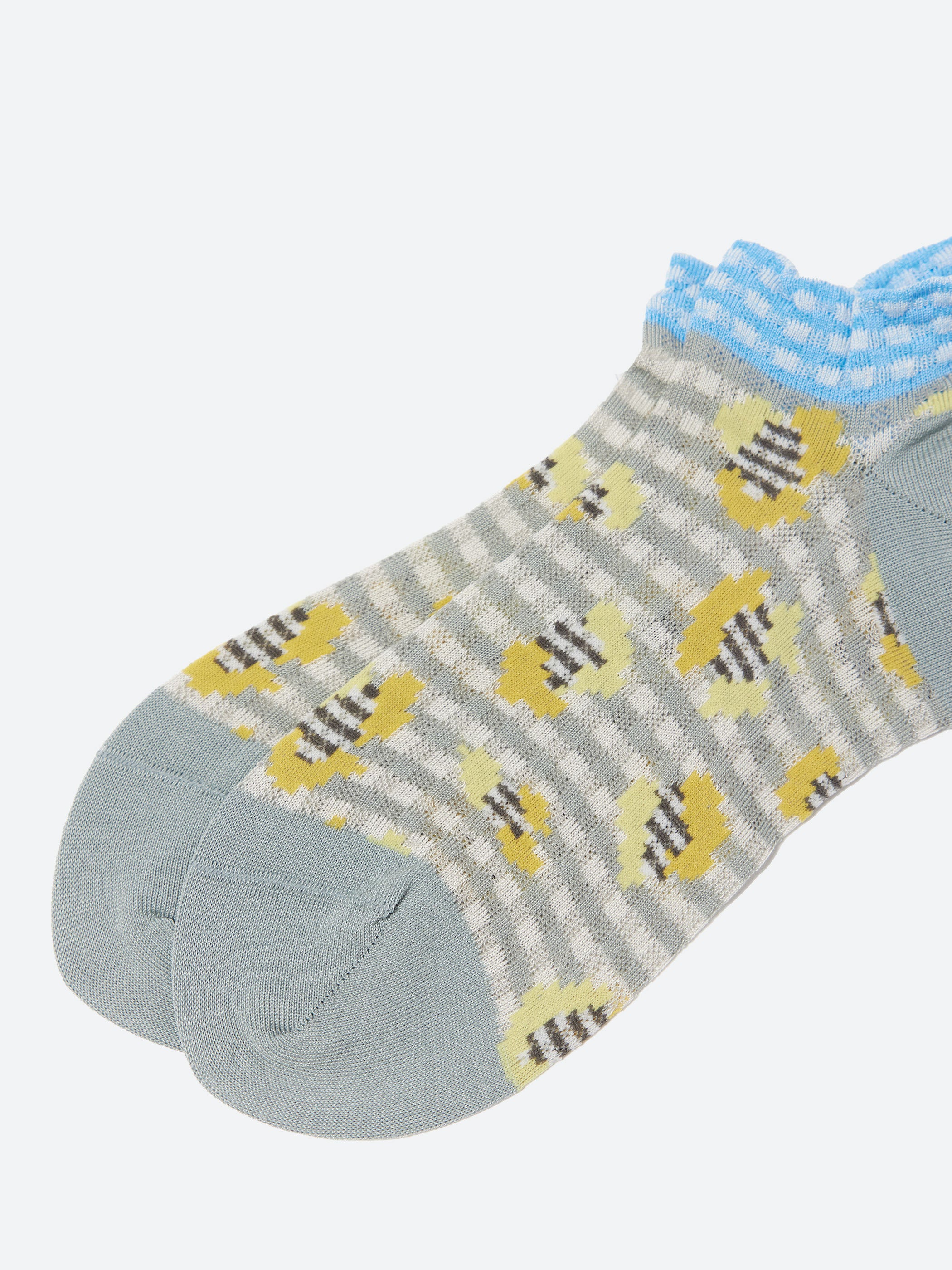 Jungle Check Short Socks