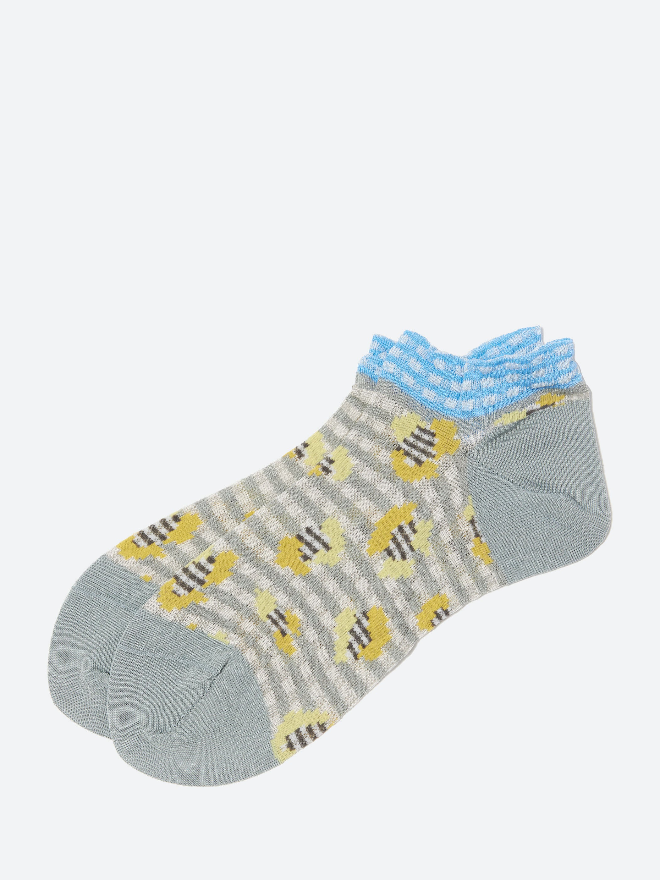 Jungle Check Short Socks