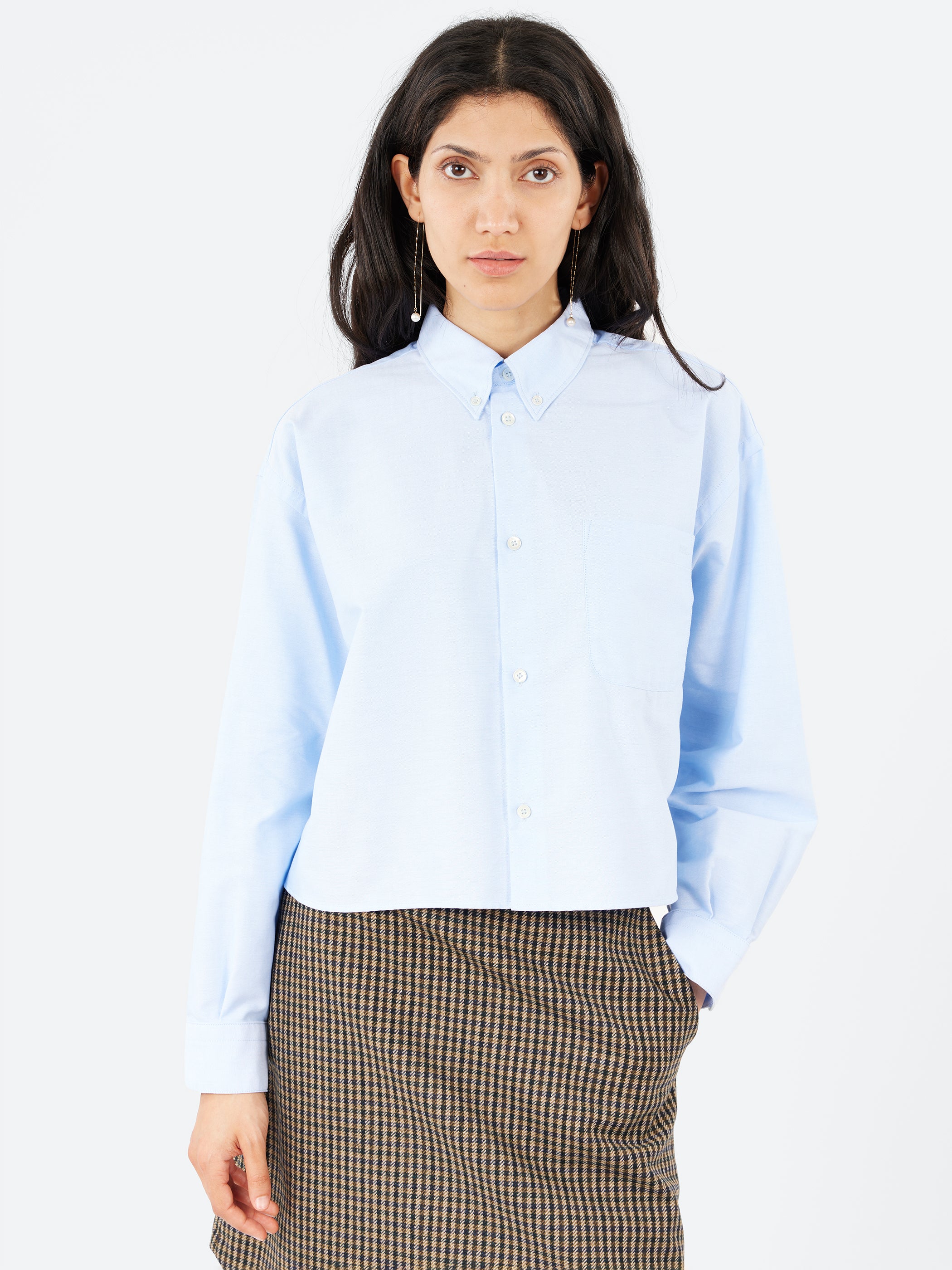 Sophia Button Down Logo Shirt