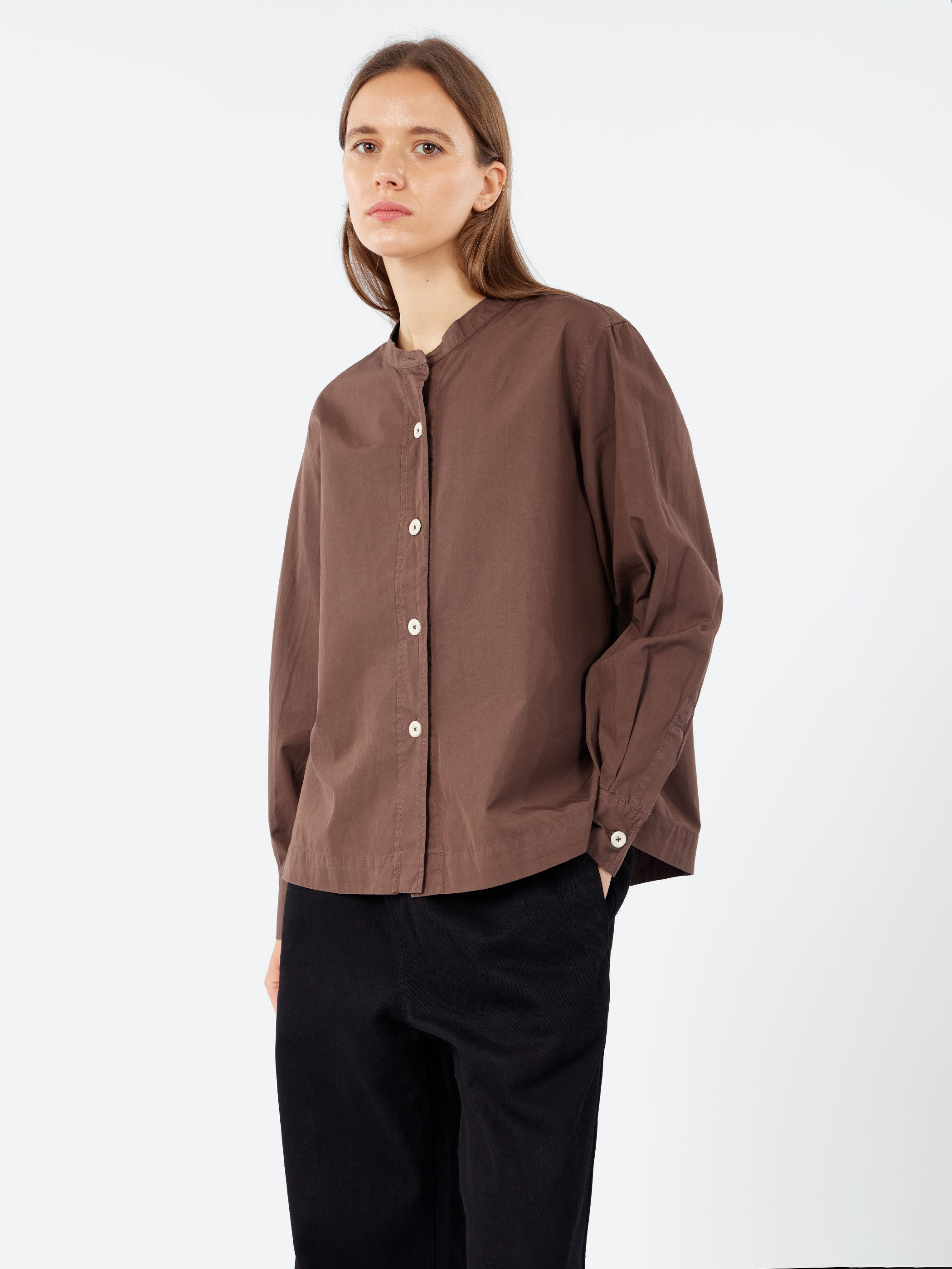 MHL Button Through Collarless Shirt