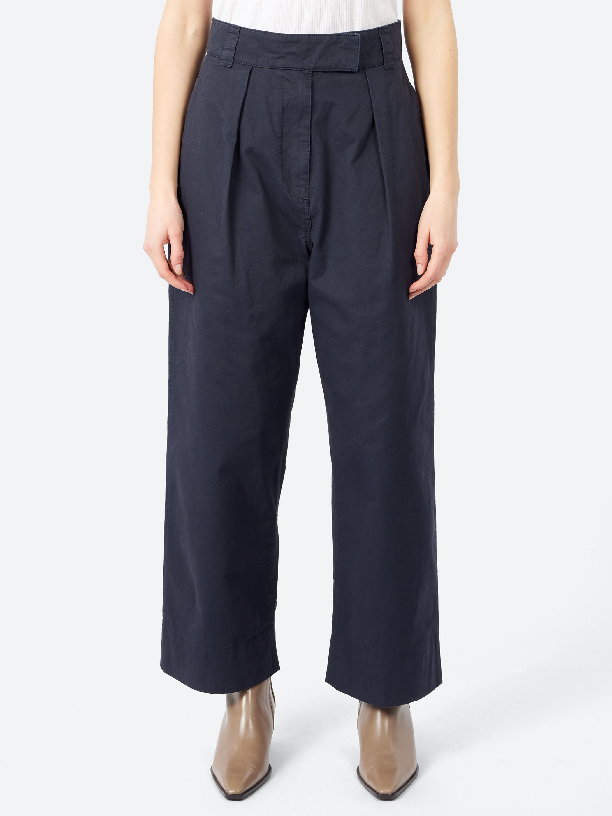 MHL Pleated Crop Trousers