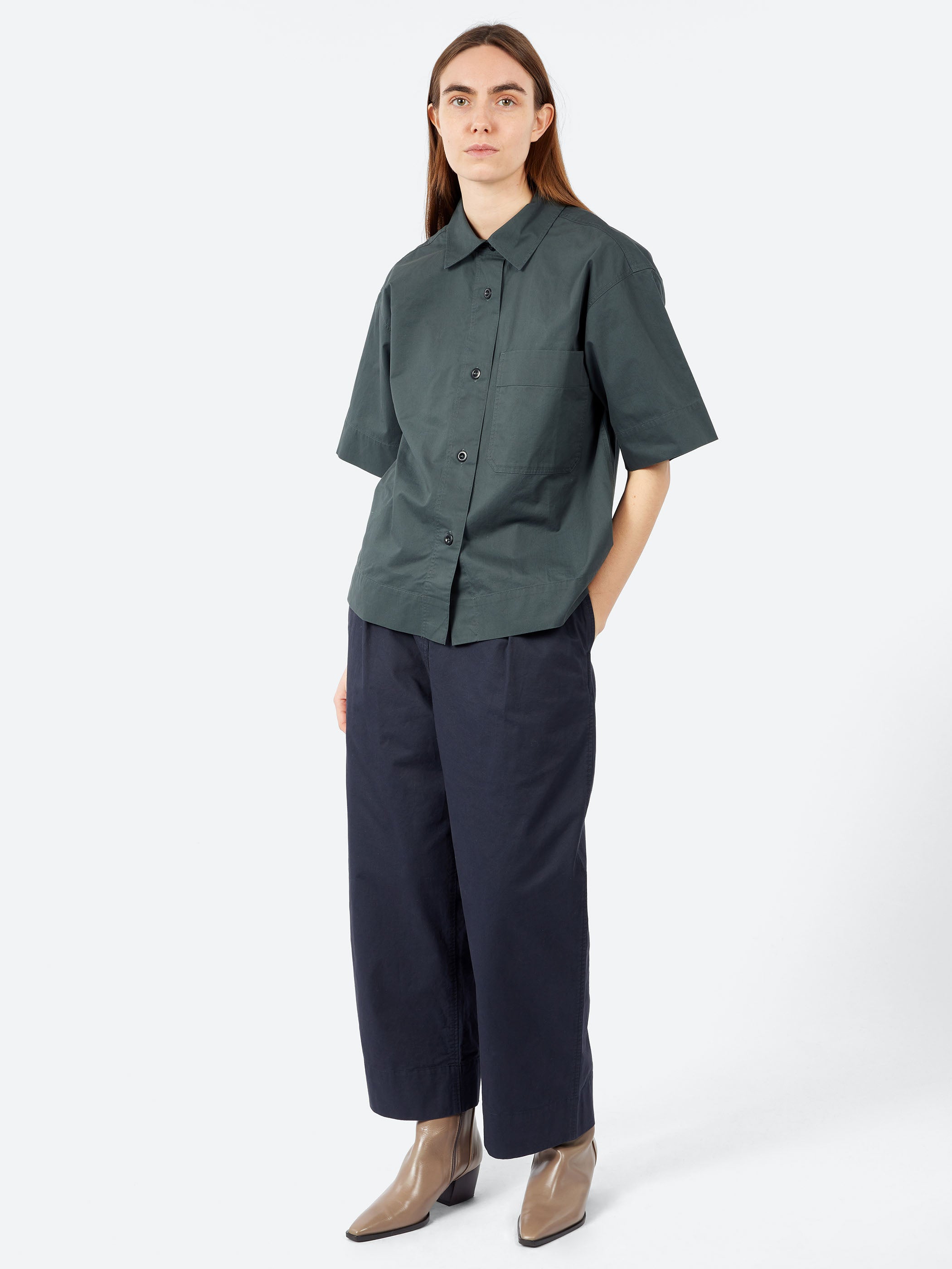 MHL Pleated Crop Trousers