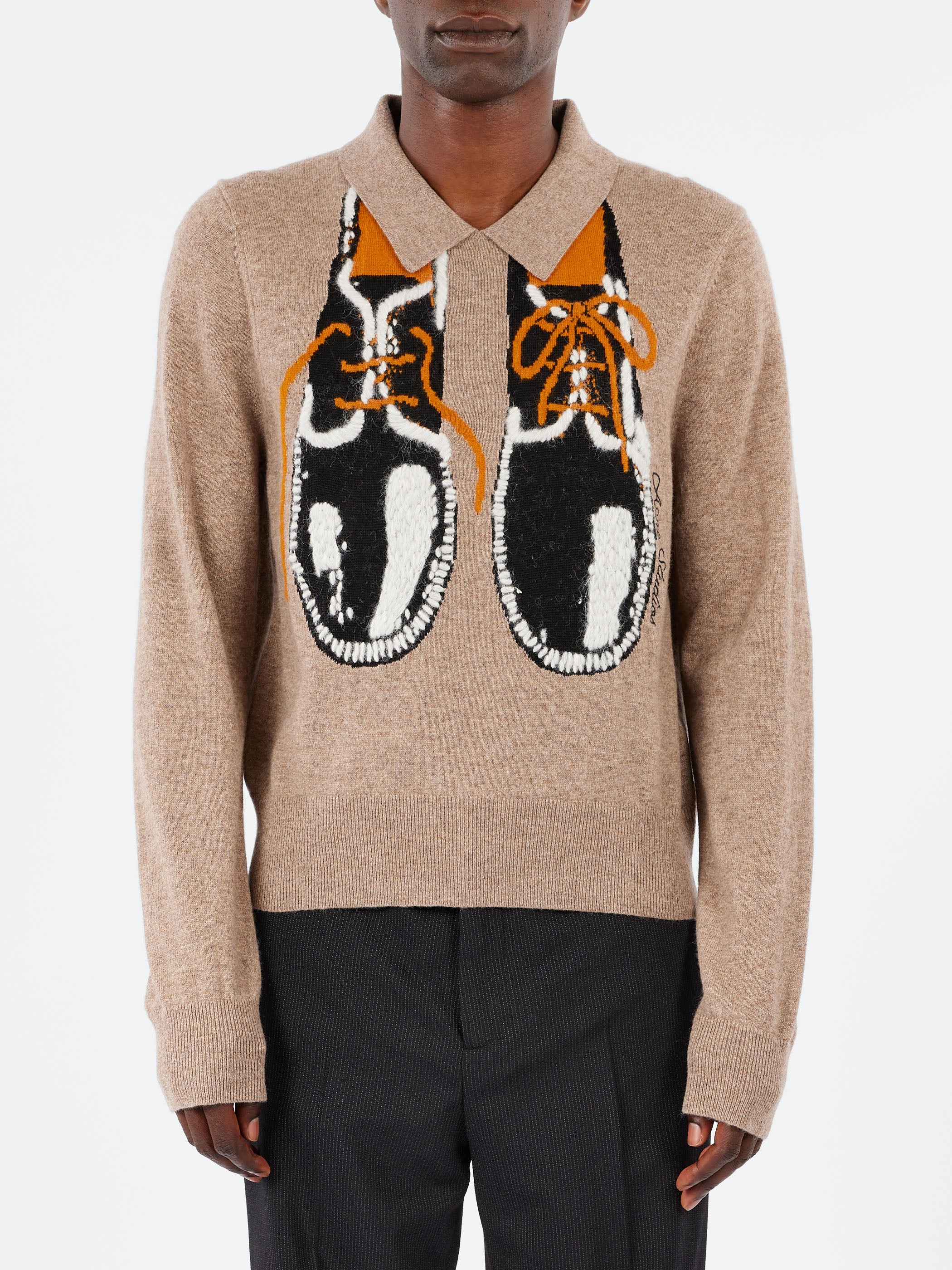 Yak Wool Polo Sweater