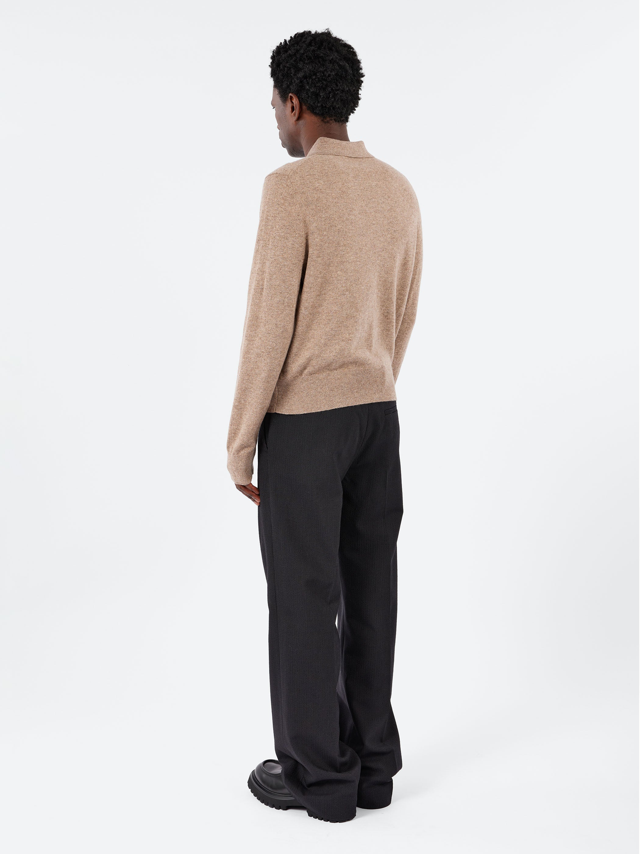 Yak Wool Polo Sweater
