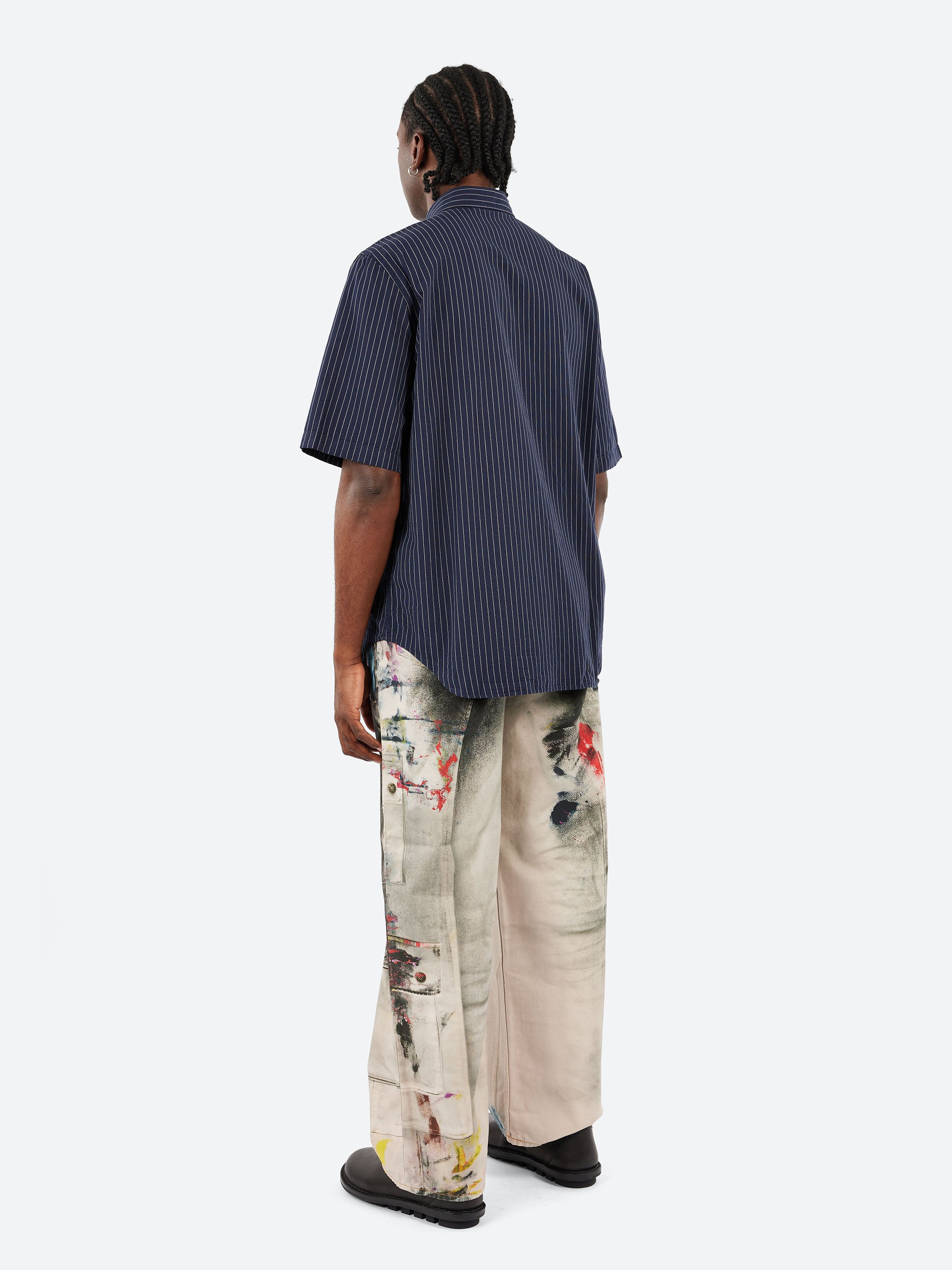 Stripe Button-Up Shirt