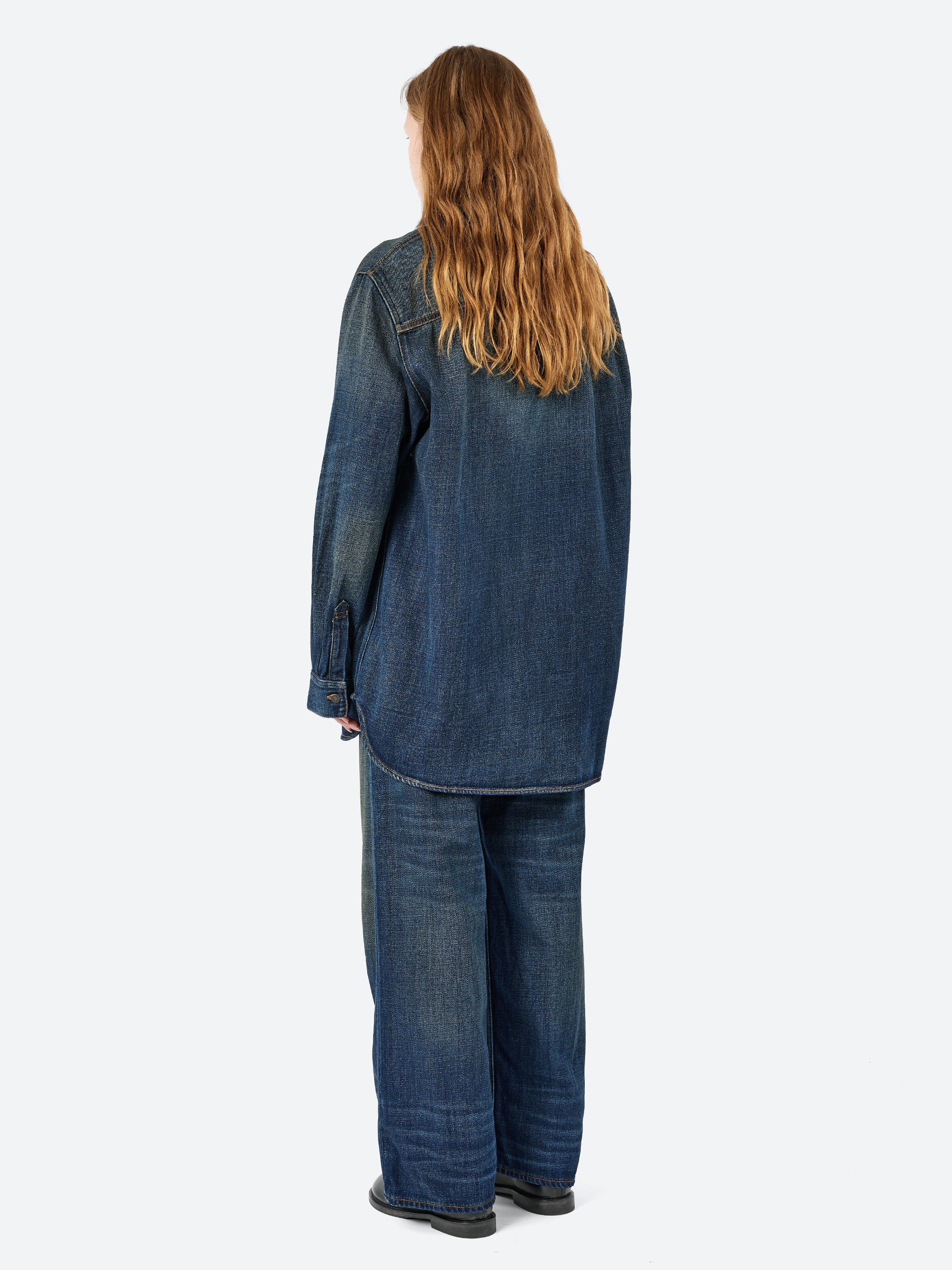 Denim Button-Up Shirt