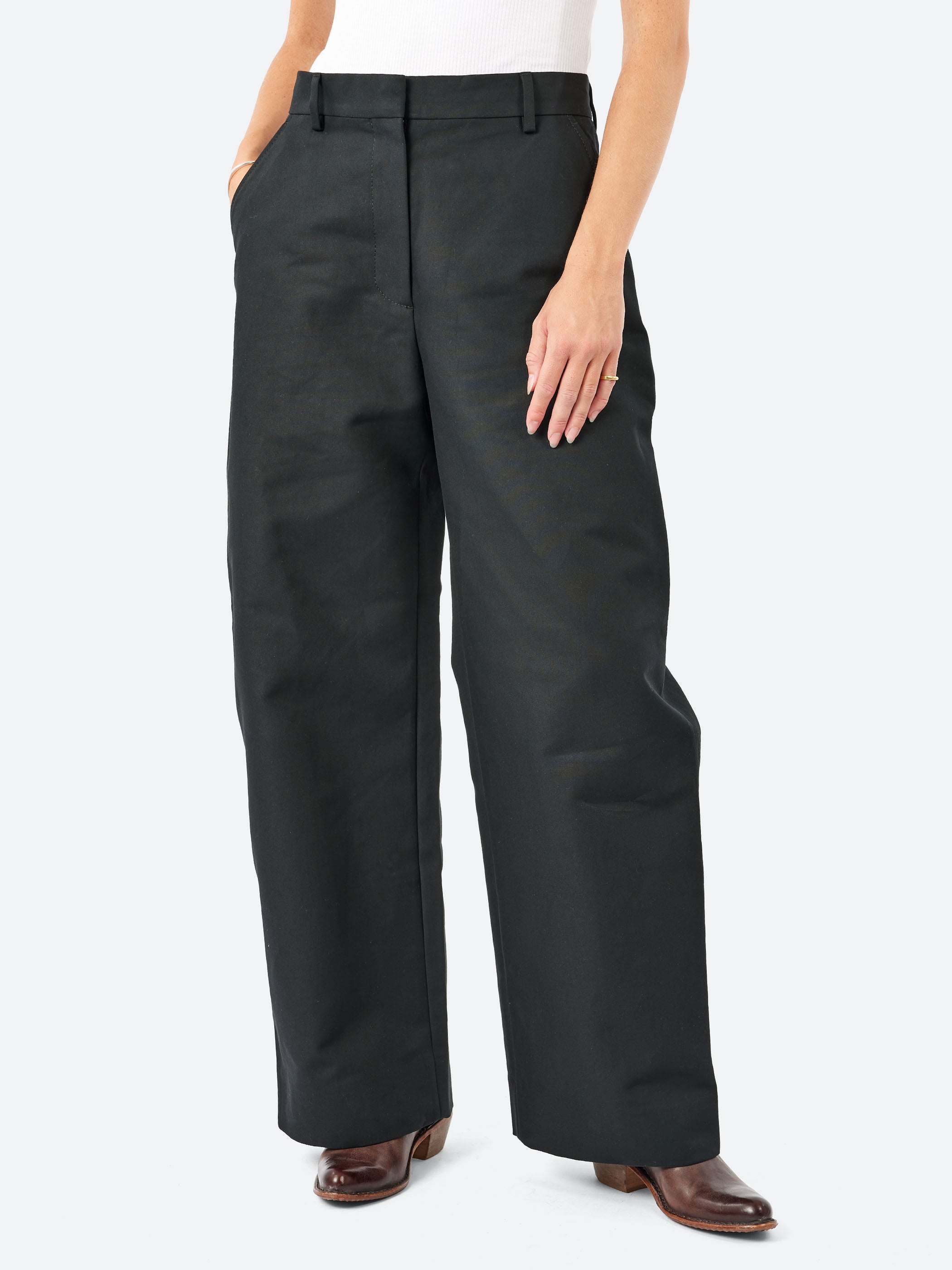 Tailored Satin Trousers