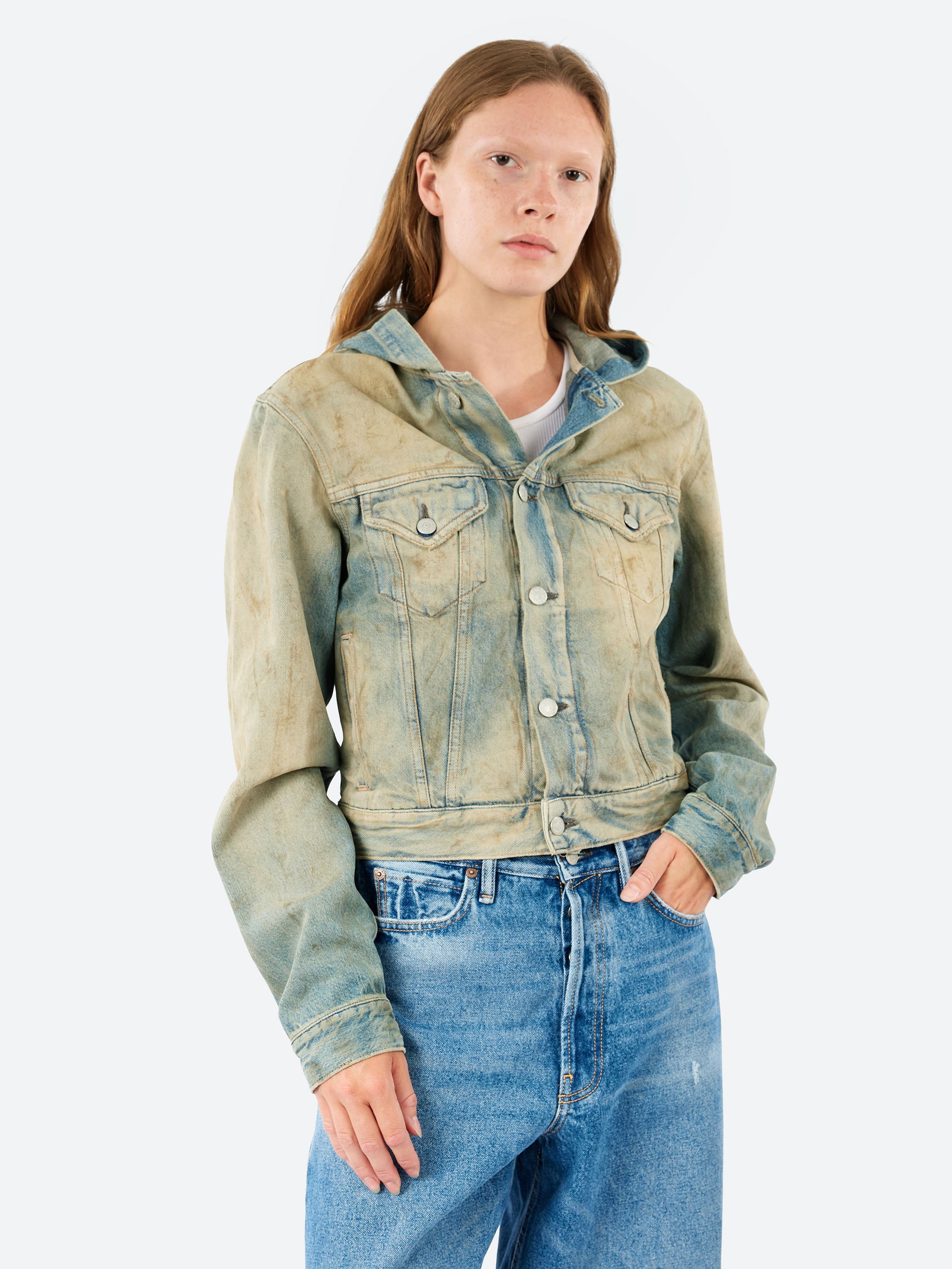 Denim Jacket with Hood