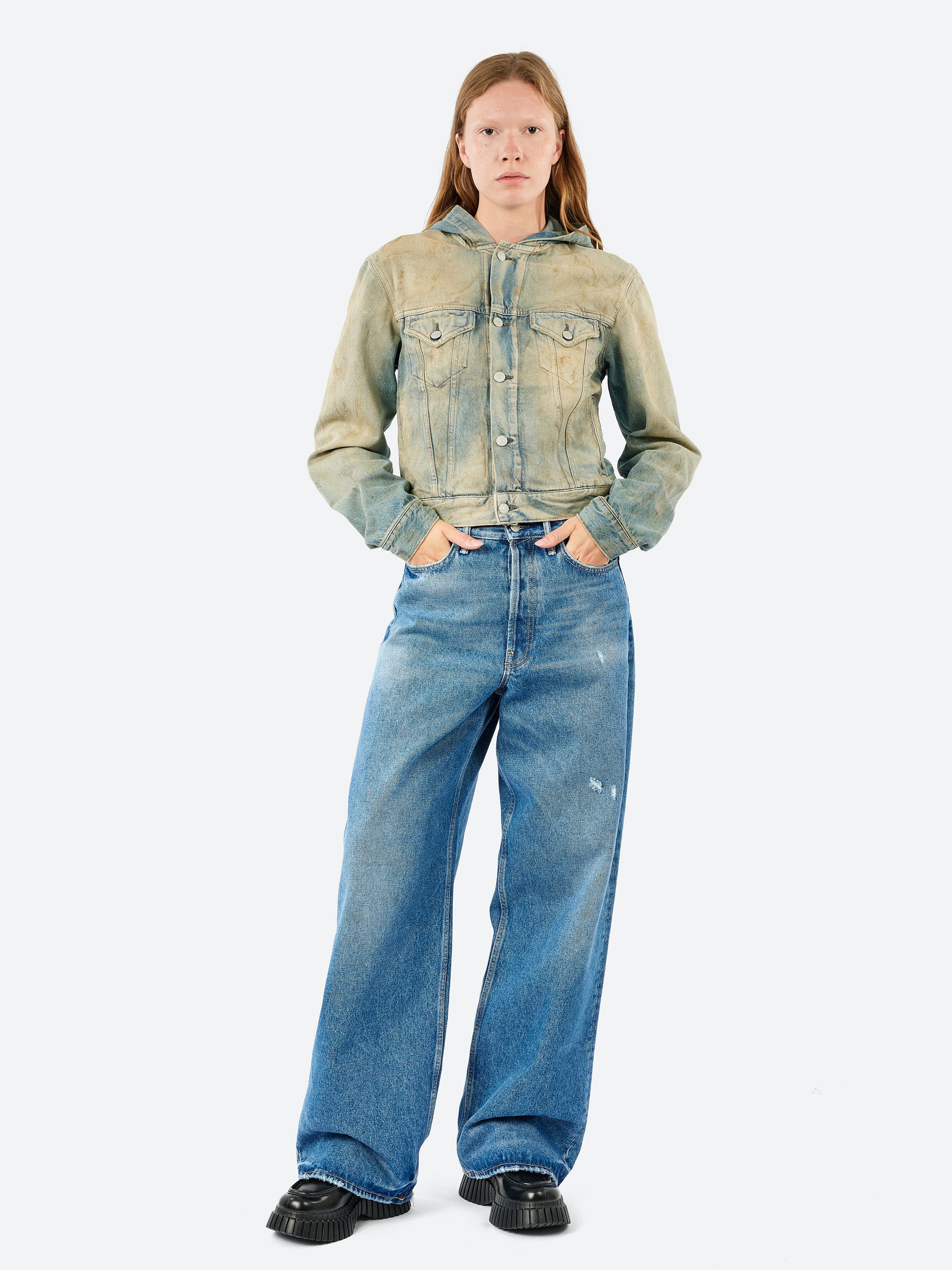 Denim Jacket with Hood