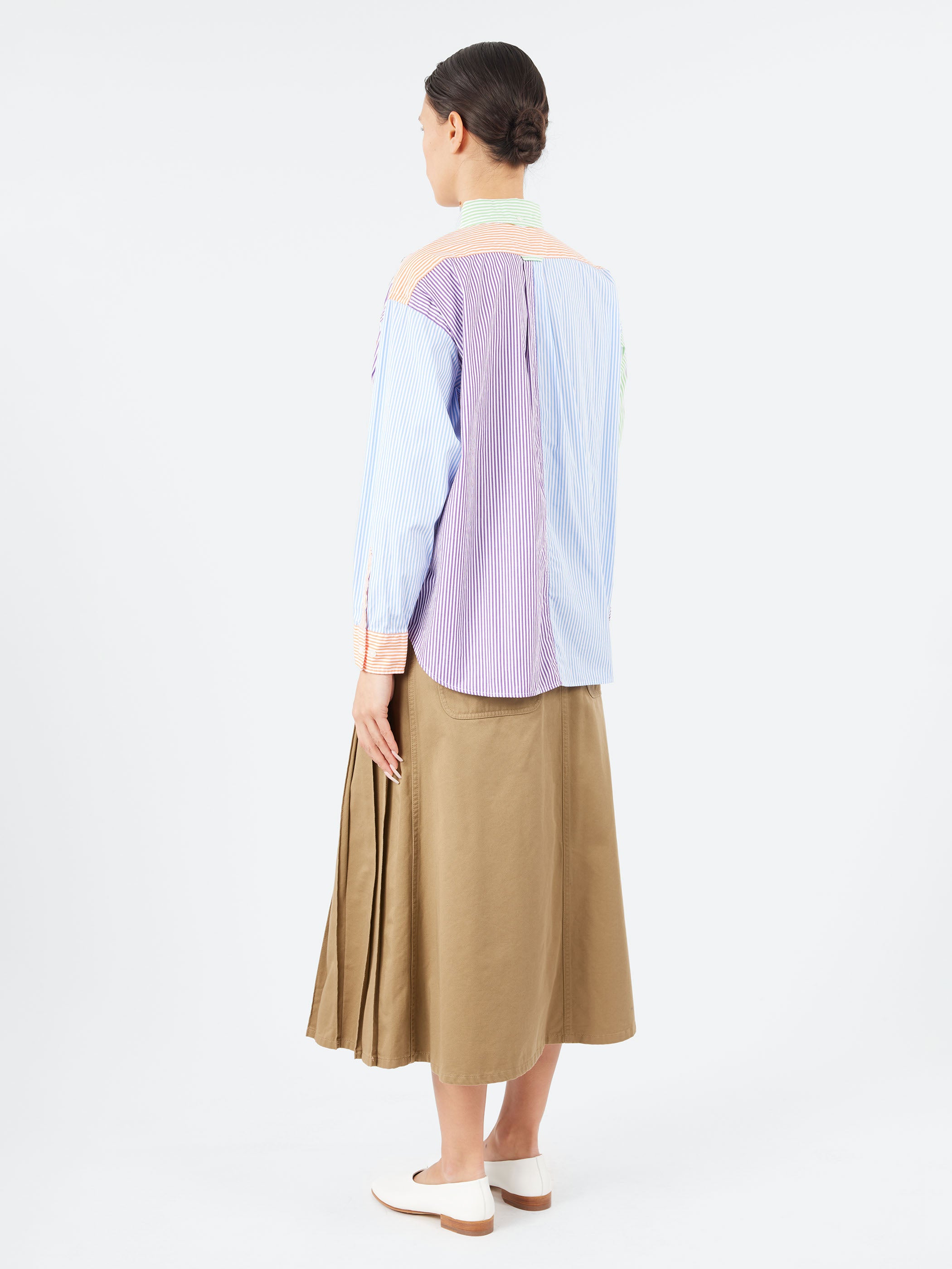 Crazy Stripe Long Sleeve Button Down Shirt