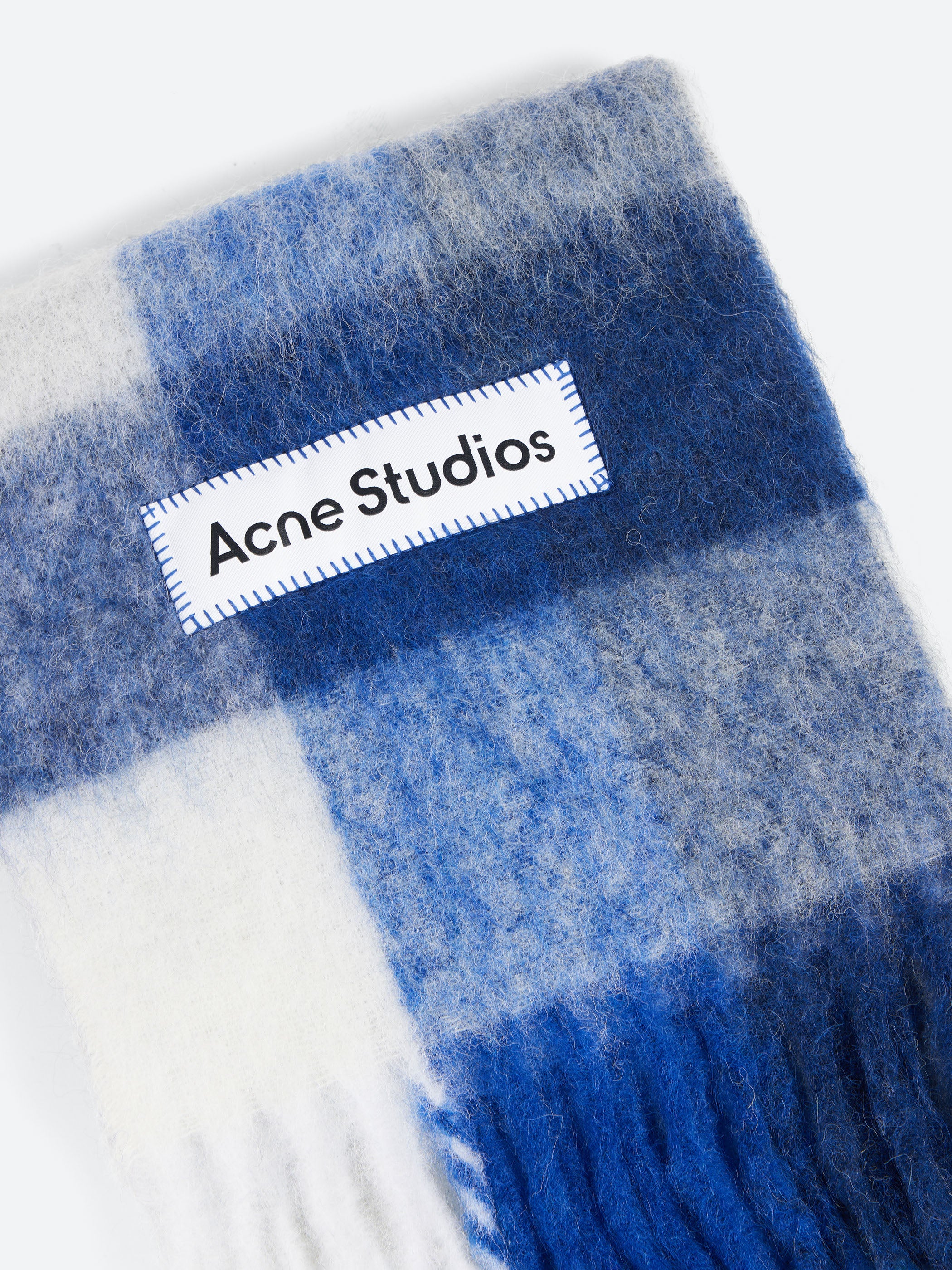 Mohair Checked Scarf