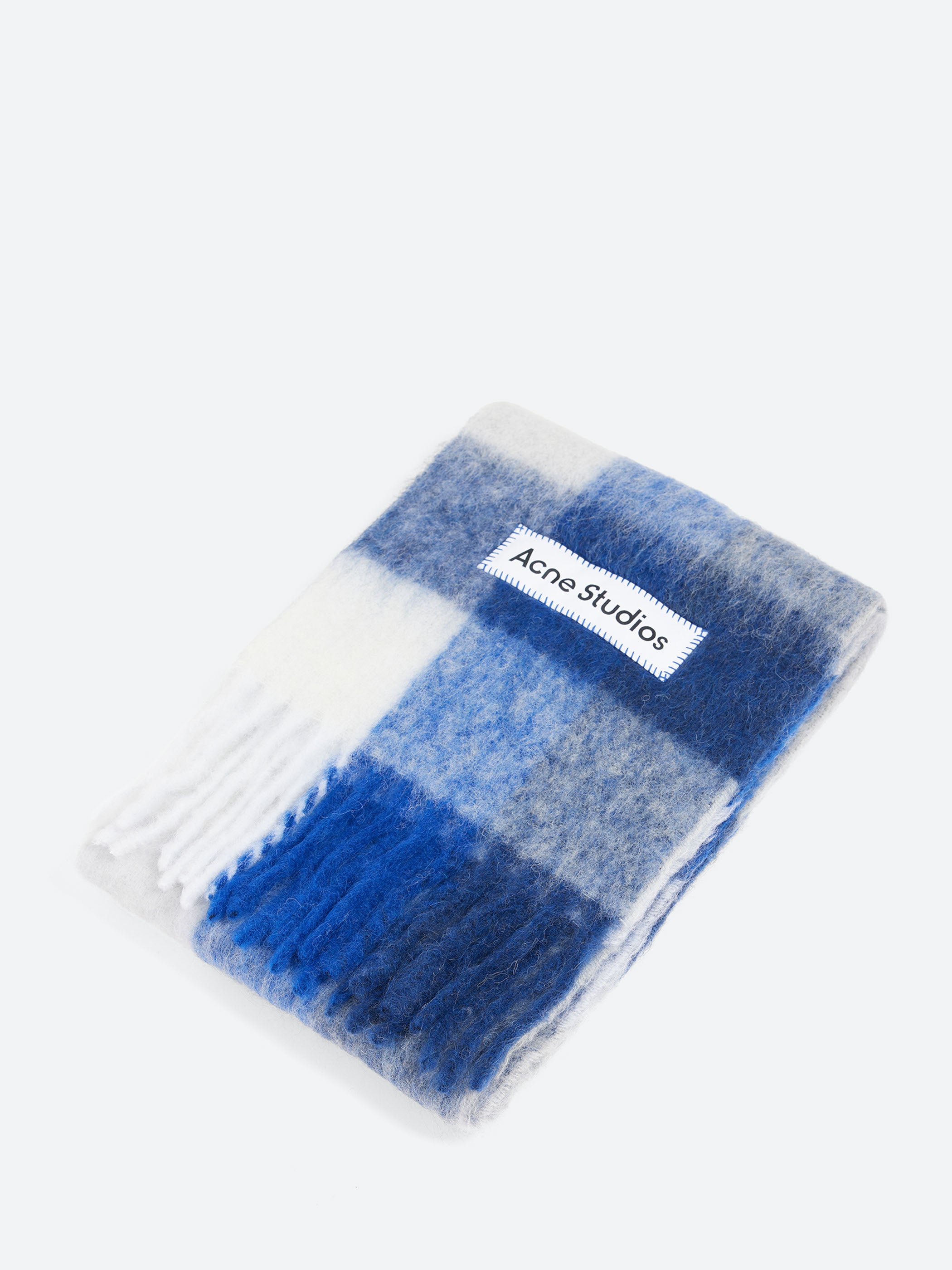 Mohair Checked Scarf