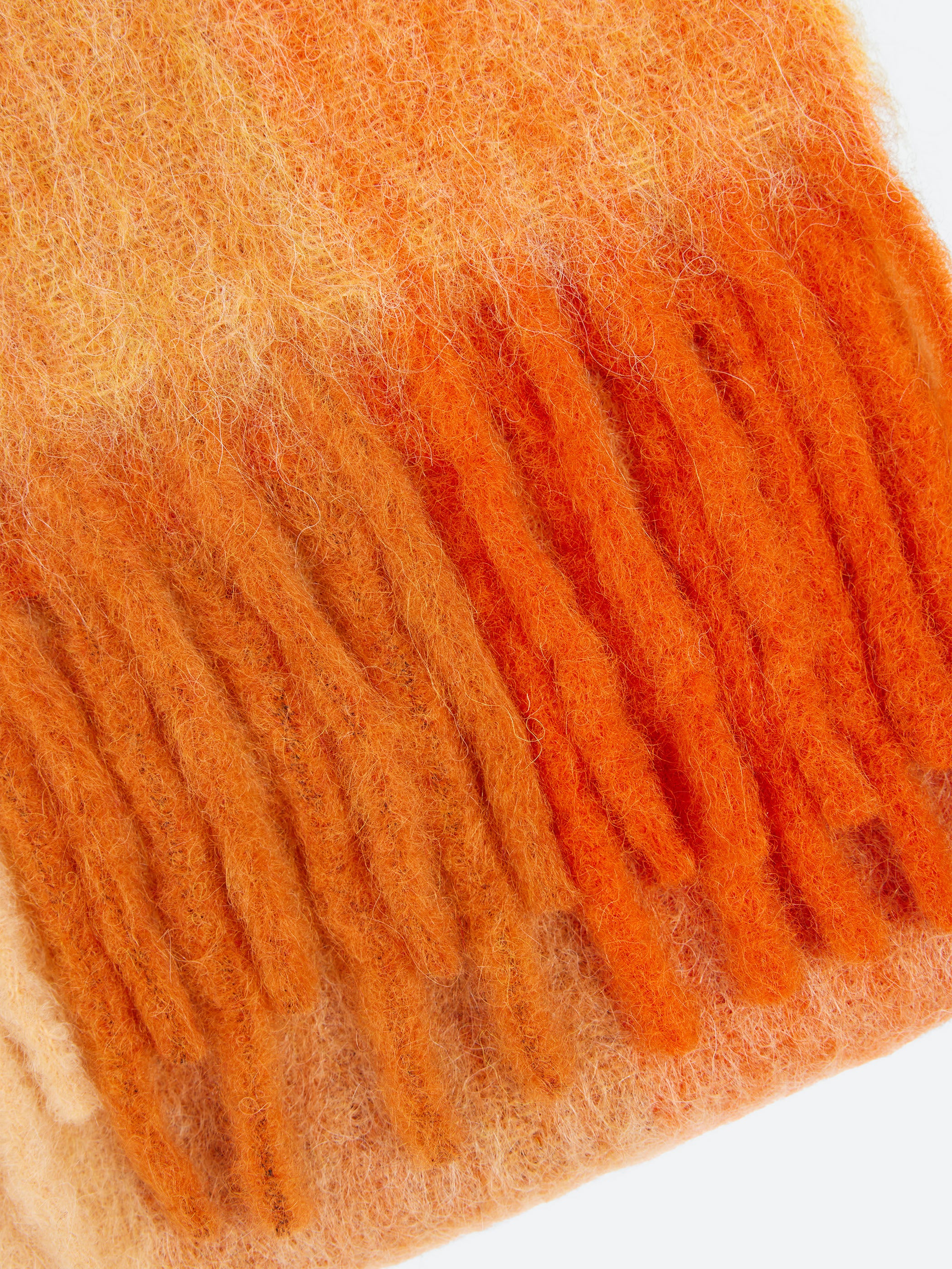 Mohair Checked Scarf