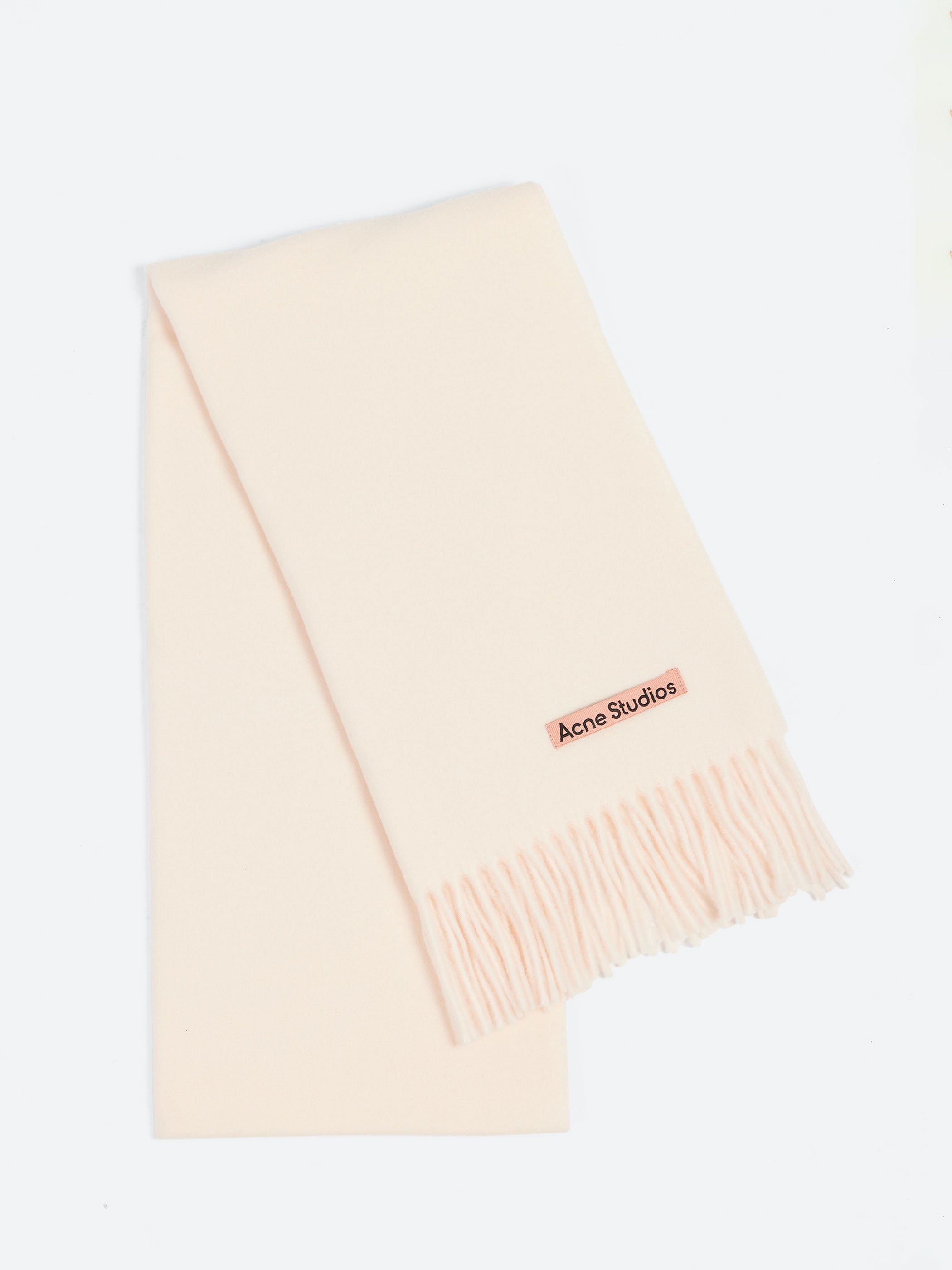 Fringe Wool Scarf - Narrow