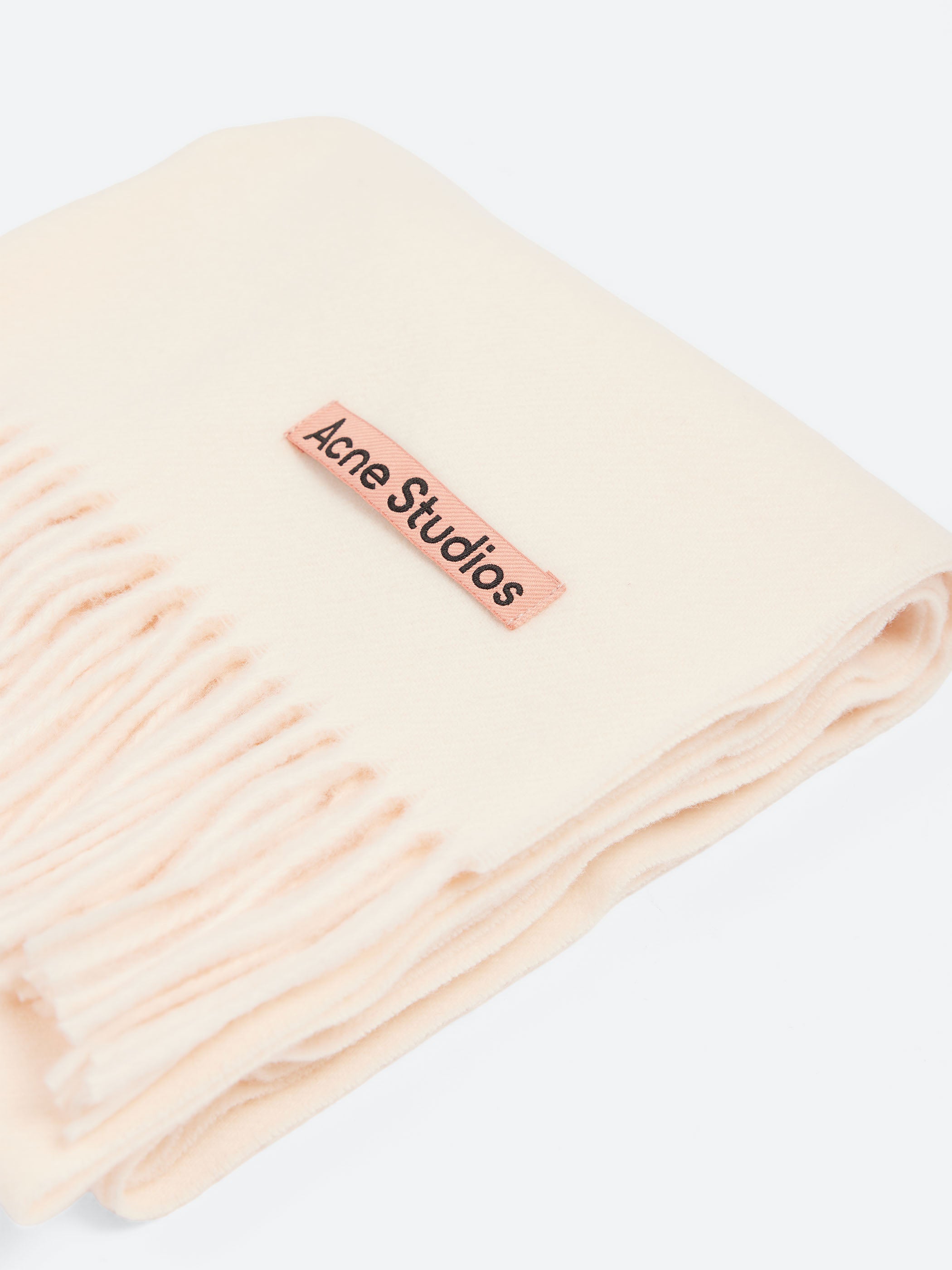 Fringe Wool Scarf - Narrow