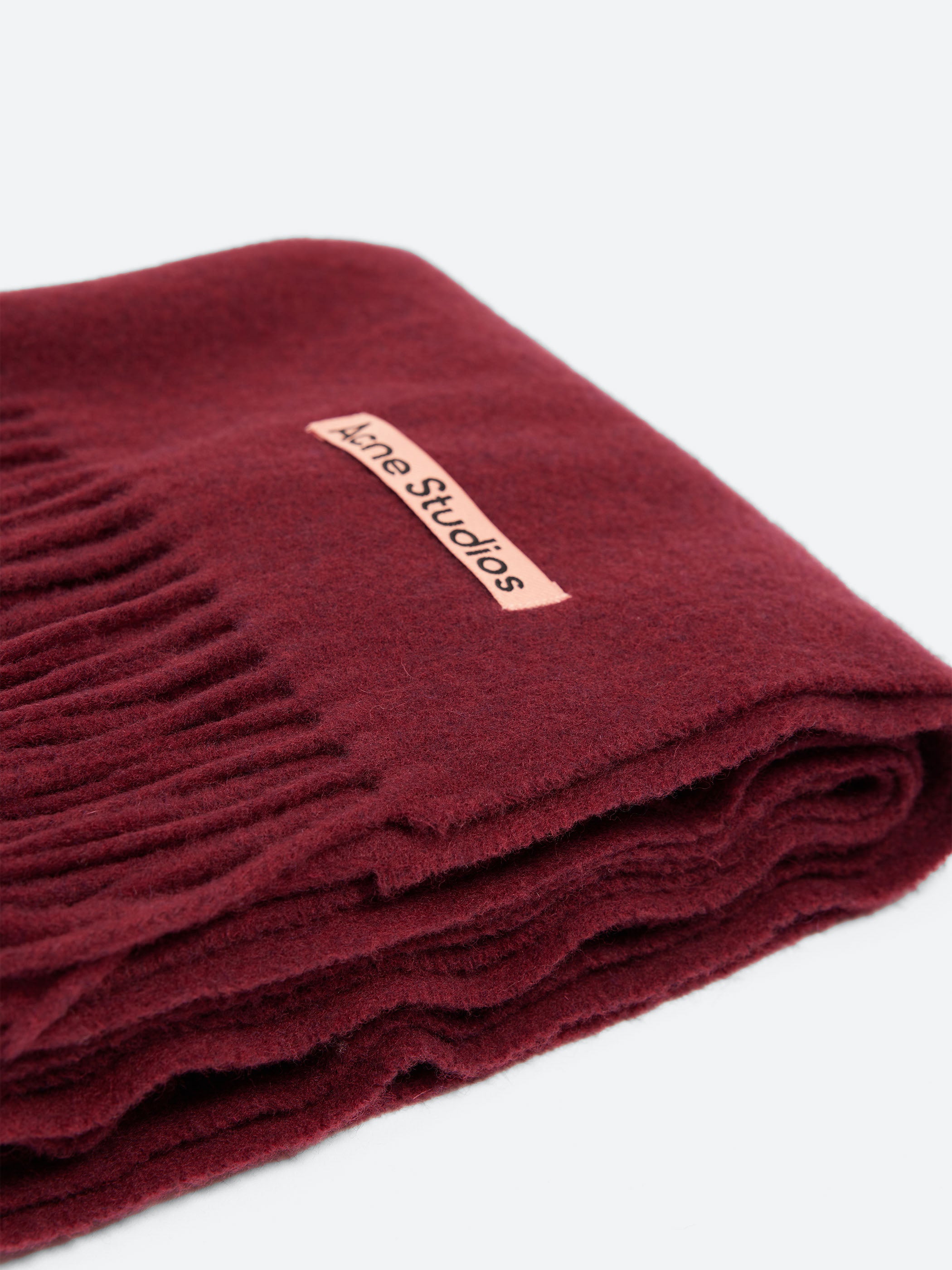 Fringe Wool Scarf - Narrow