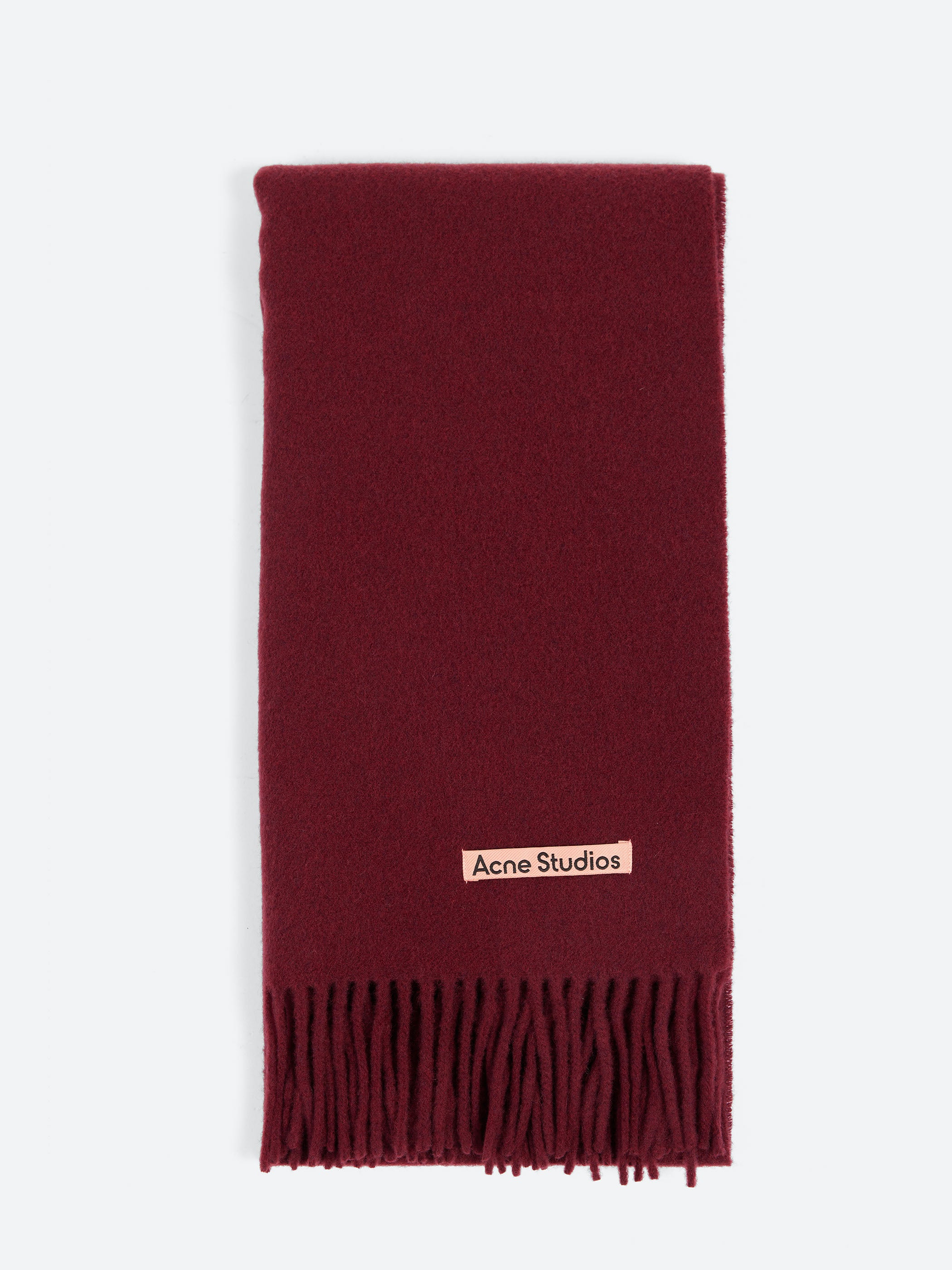 Fringe Wool Scarf - Narrow