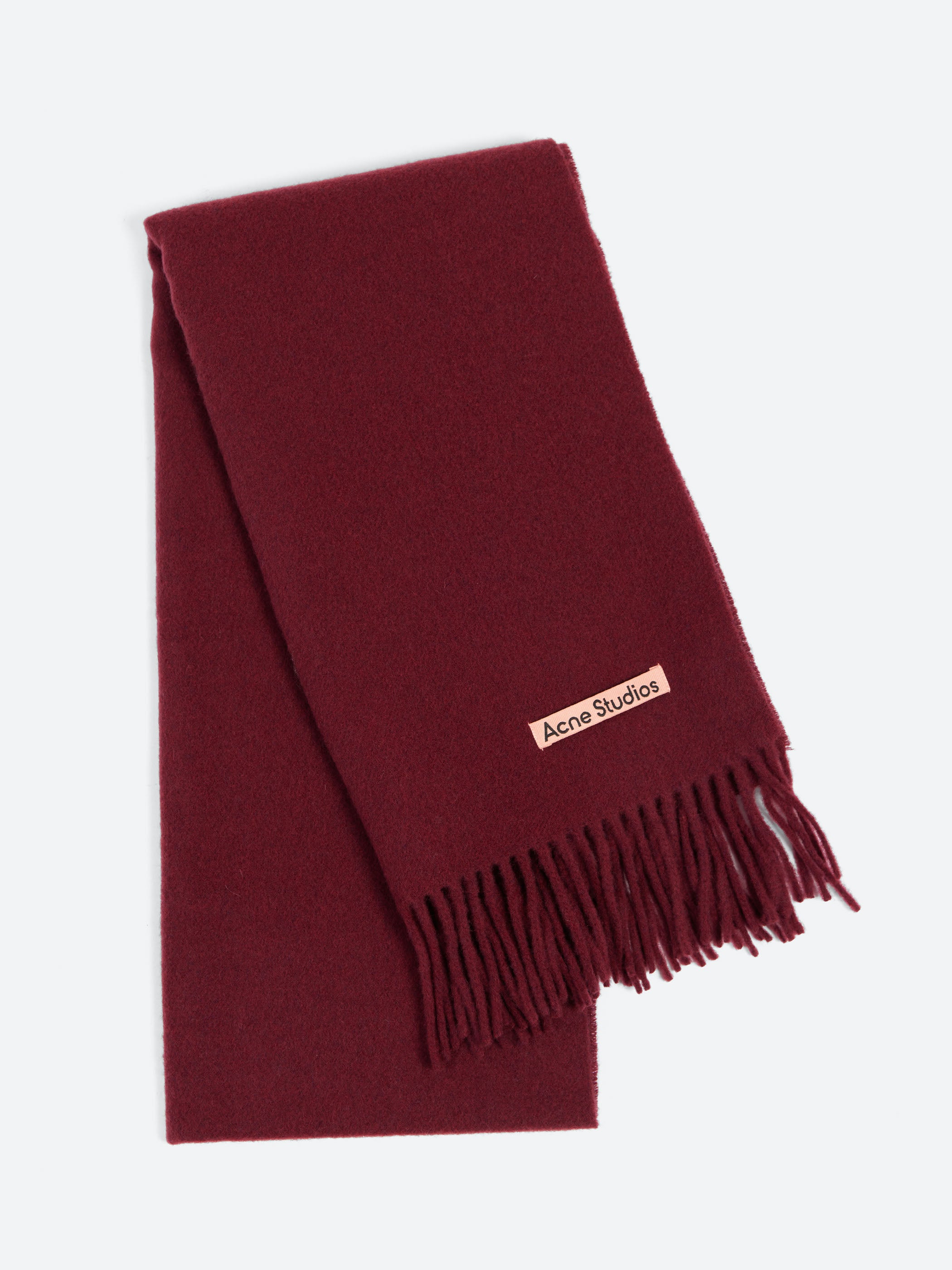 Fringe Wool Scarf - Narrow