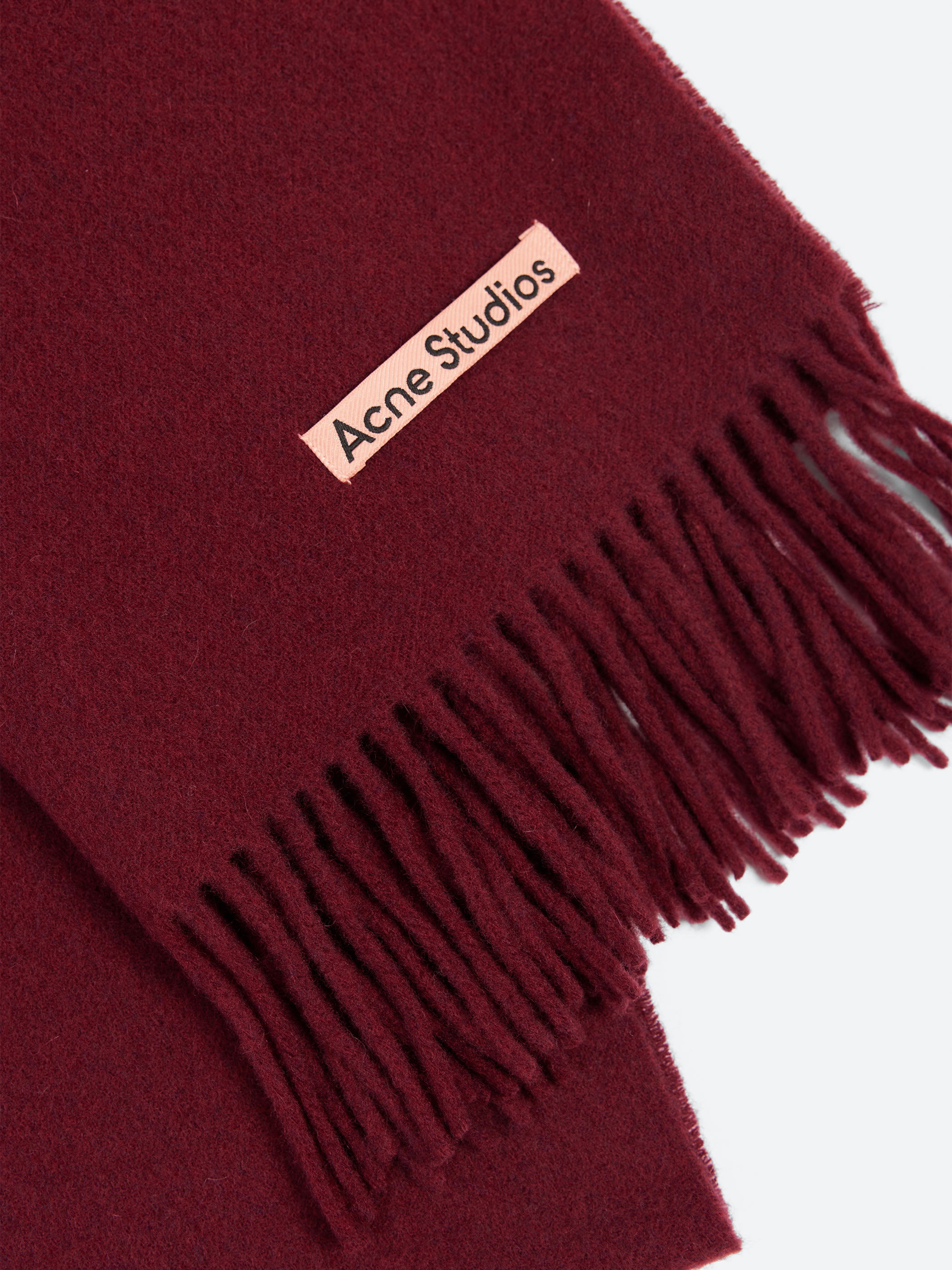 Fringe Wool Scarf - Narrow