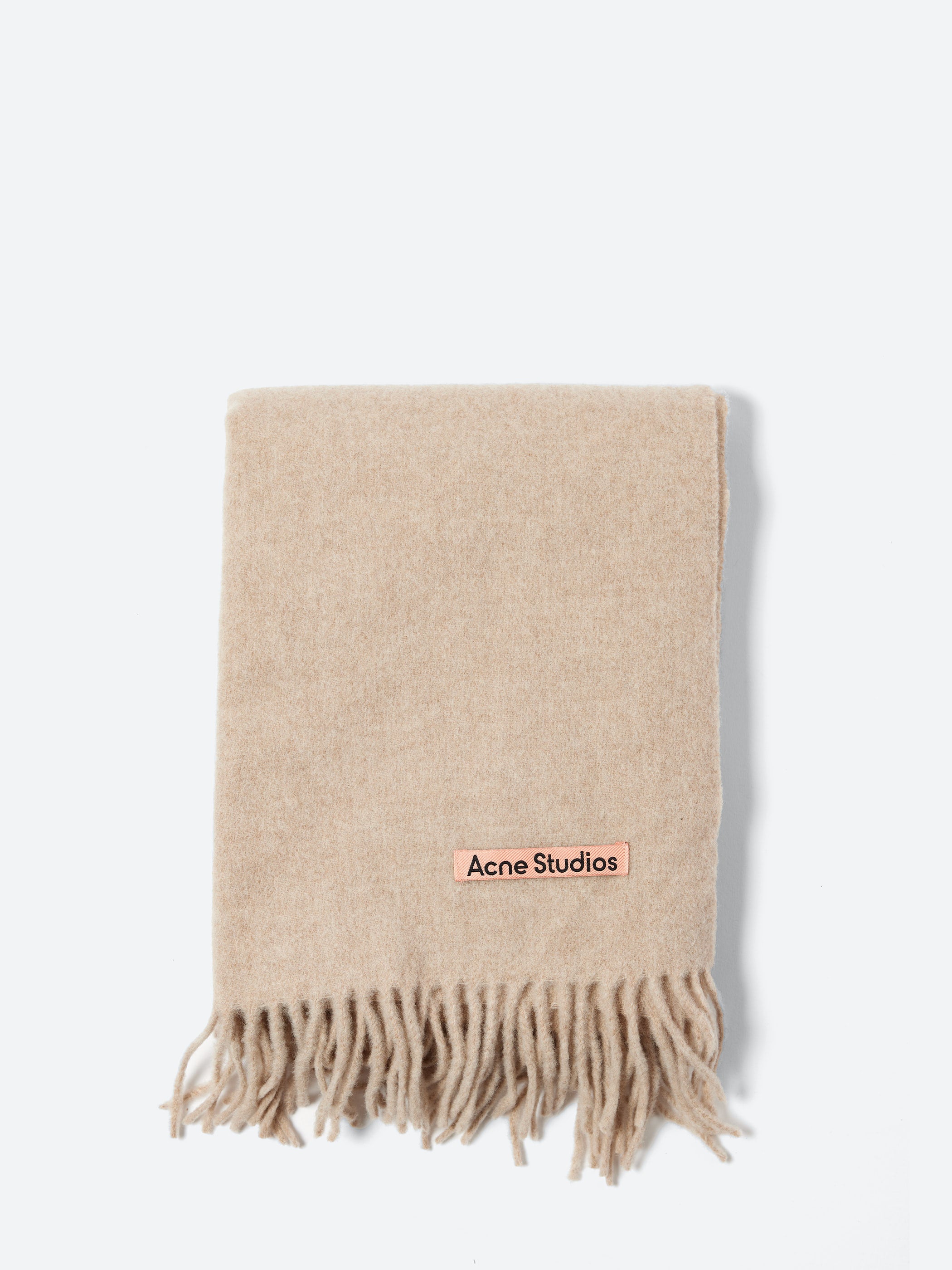 Fringe Wool Scarf - Narrow